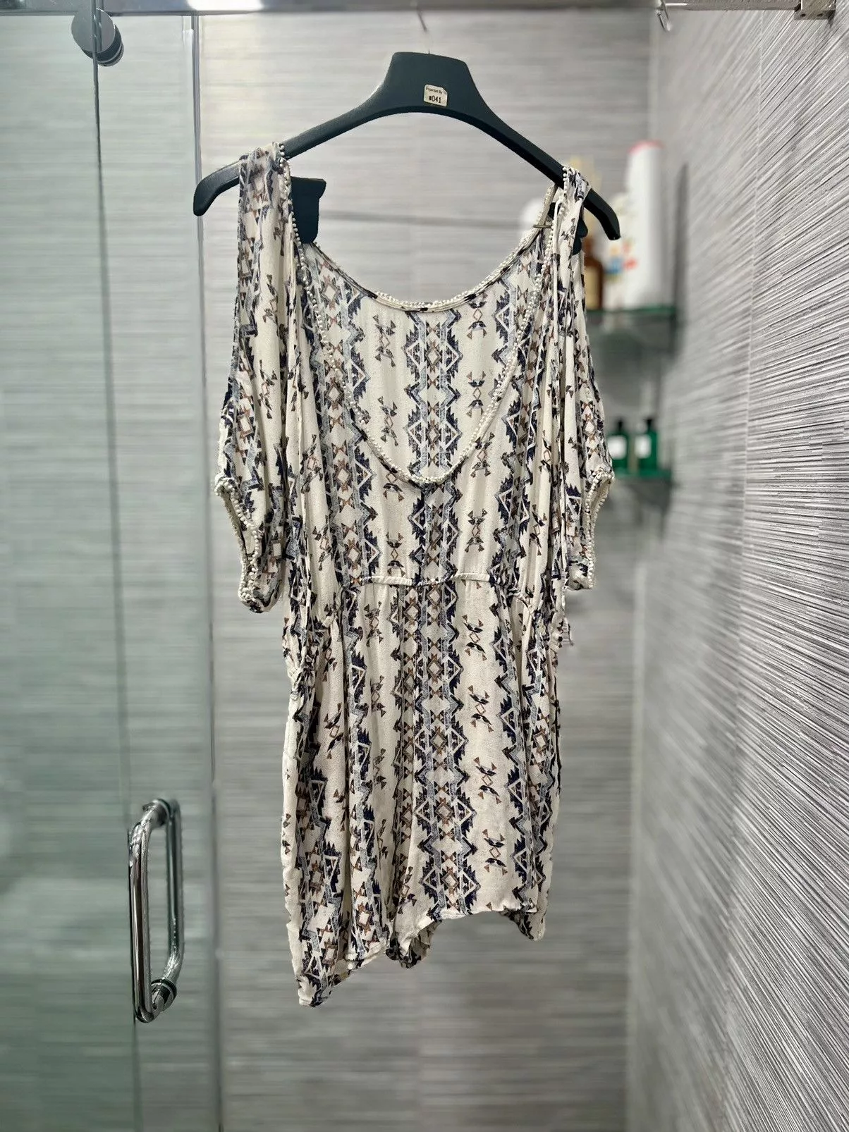 Forever 21 Mini Dresses Forever 21 Romper Stretch Waist Short Sleeve White