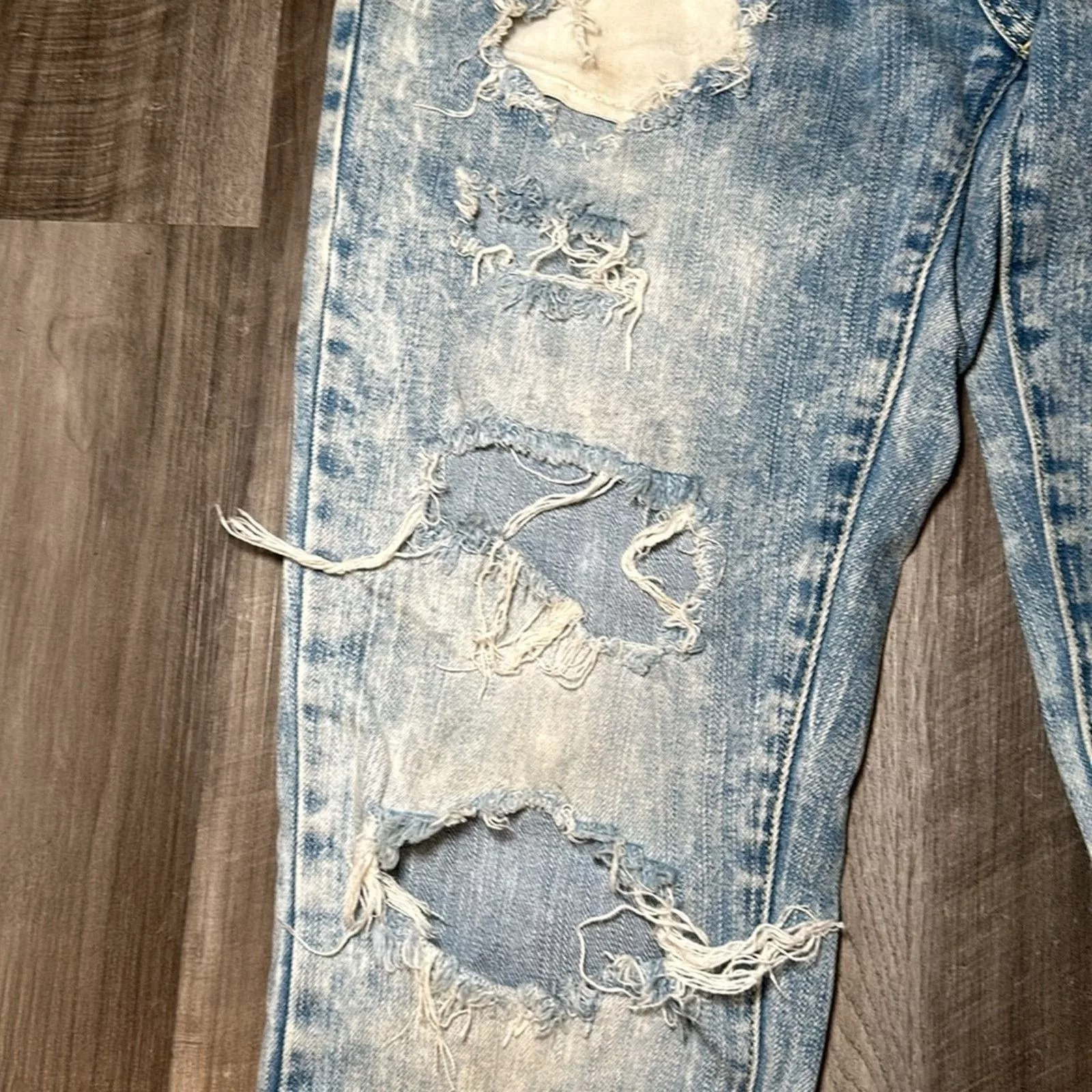 American Eagle Outfitters Denim American Eagle Outfitters American Eagle Flex Distressed Skinny Jeans - 29x32 Blue