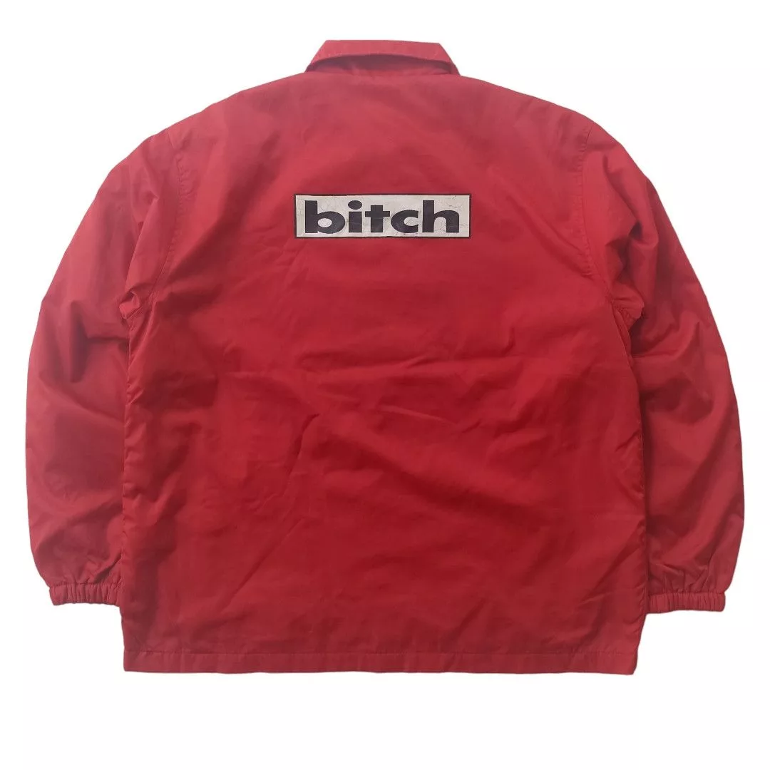 Other Light Jackets Other Vintage 90s Bitch Skateboard Coach Jacket Red