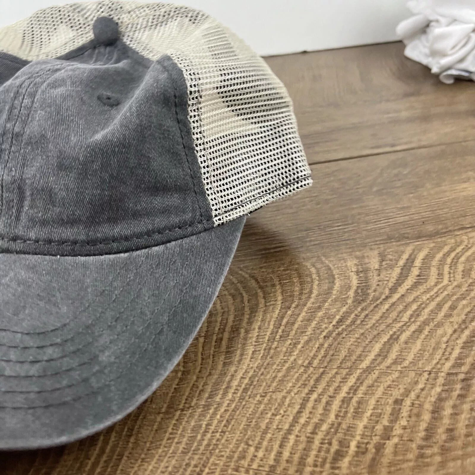 Other Hats Other Plain Gray Baseball Hat Cap Snapback Hat Gray Adjustable Hat