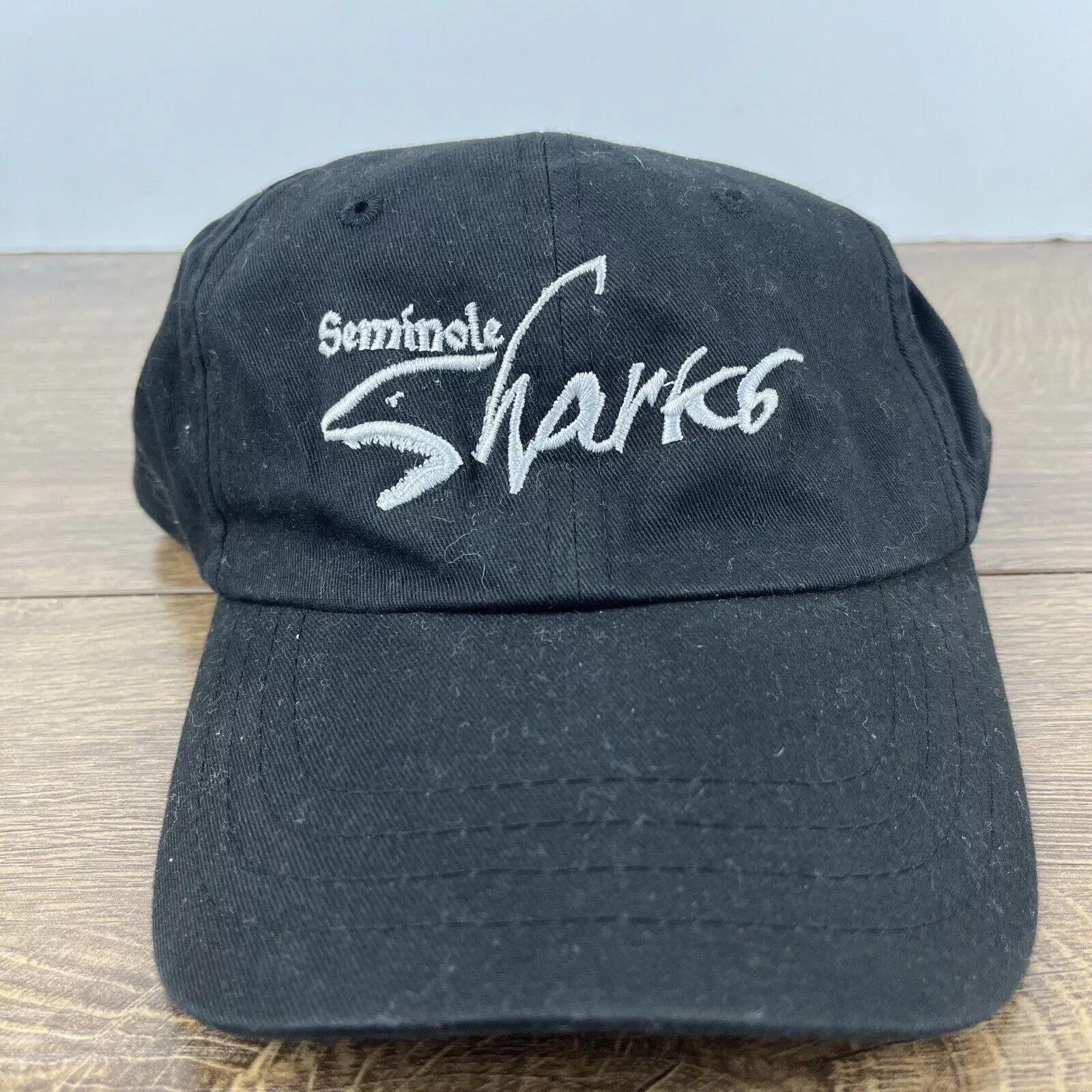 Other Hats Other Seminole Sharks Hat Seminole Black Adjustable Hat Black Adul