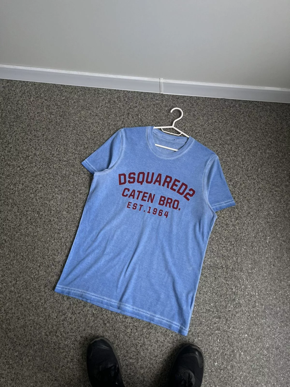 Dsquared2 Short Sleeve T Shirts Dsquared2 tee logo Blue