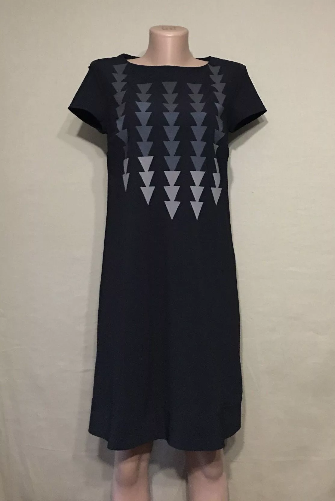 Marithe + Francois Girbaud Midi Dresses Marithe + Francois Girbaud Marithe Francois Girbaud Black Sign Design Dress IT42 US5