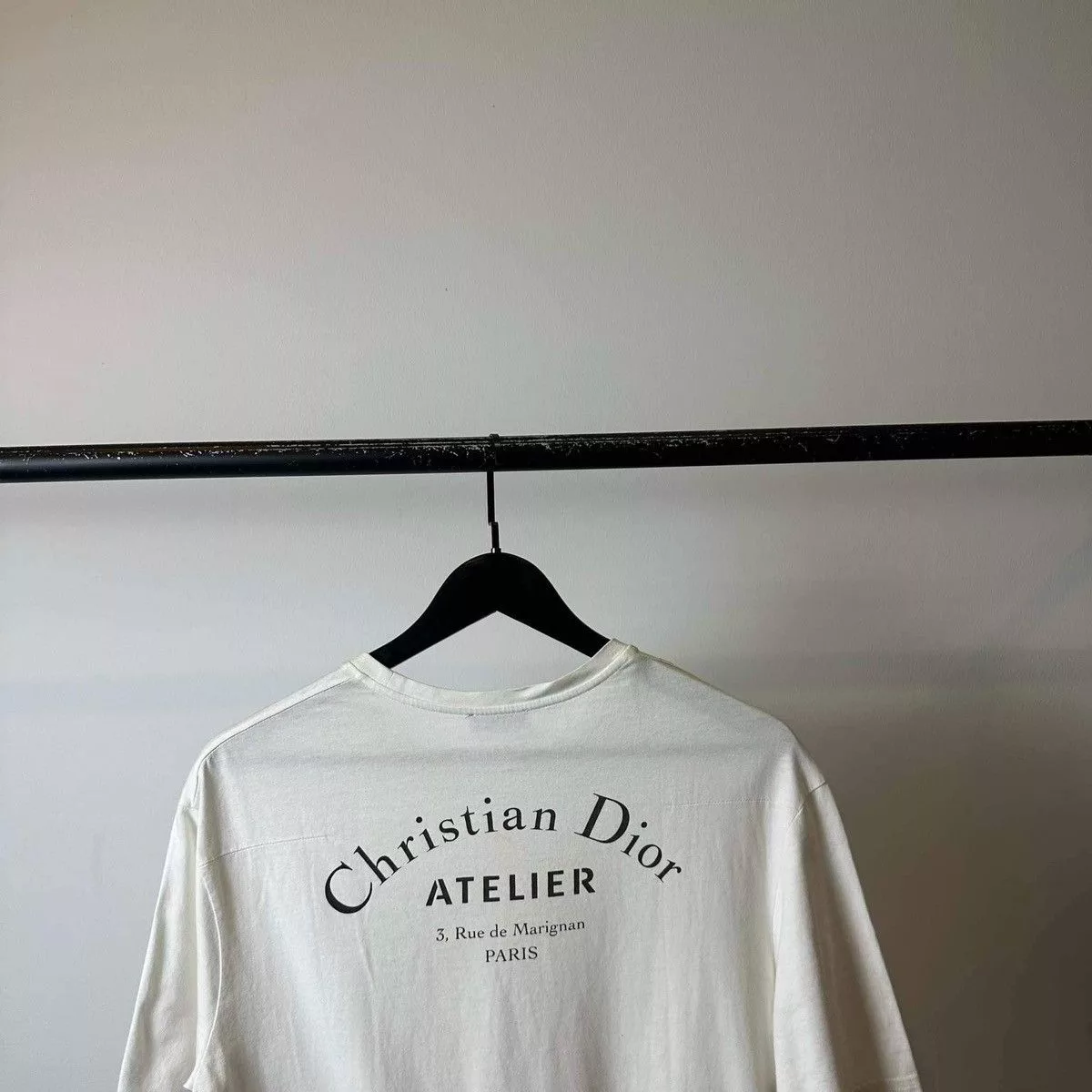 Dior Short Sleeve T Shirts DIOR LOGO WHITE T SHIRT Luxury