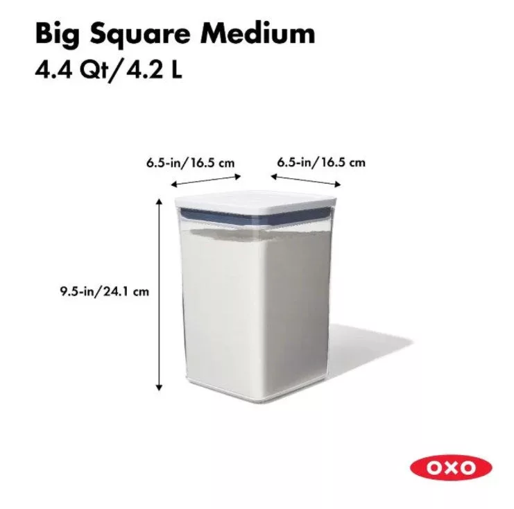 Big Square Medium 4.4 QT Pop Container