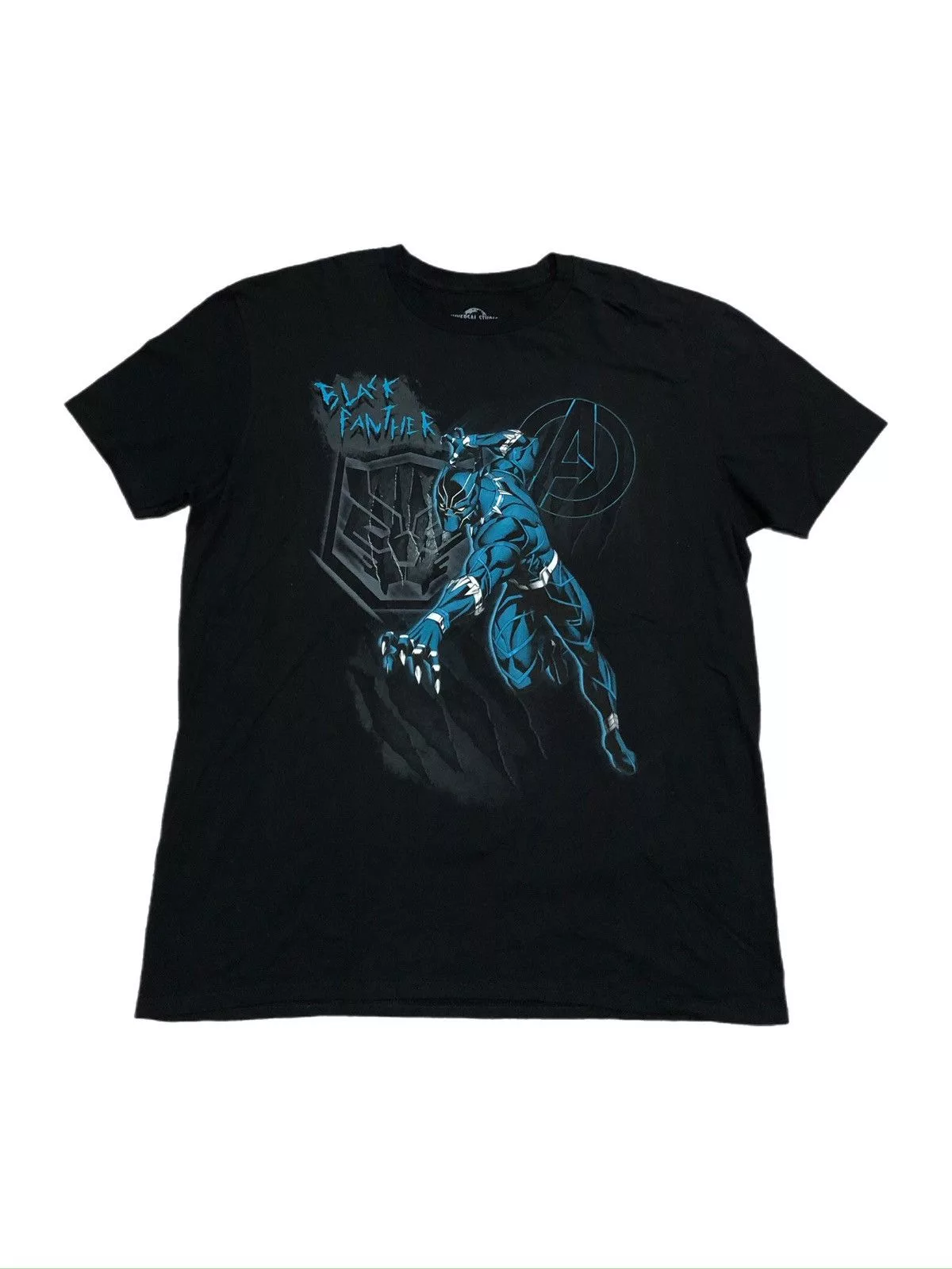 Marvel Comics Short Sleeve T Shirts Marvel Comics × Universal Studios Black Panther Marvel Universal Studios Tee
