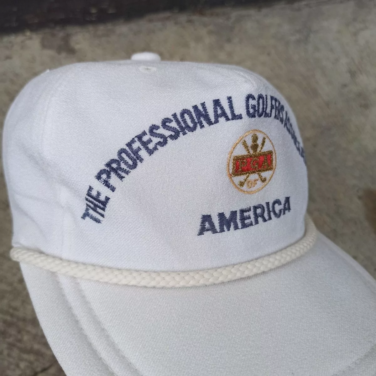 Vintage Hats VINTAGE PGA hat official tag White