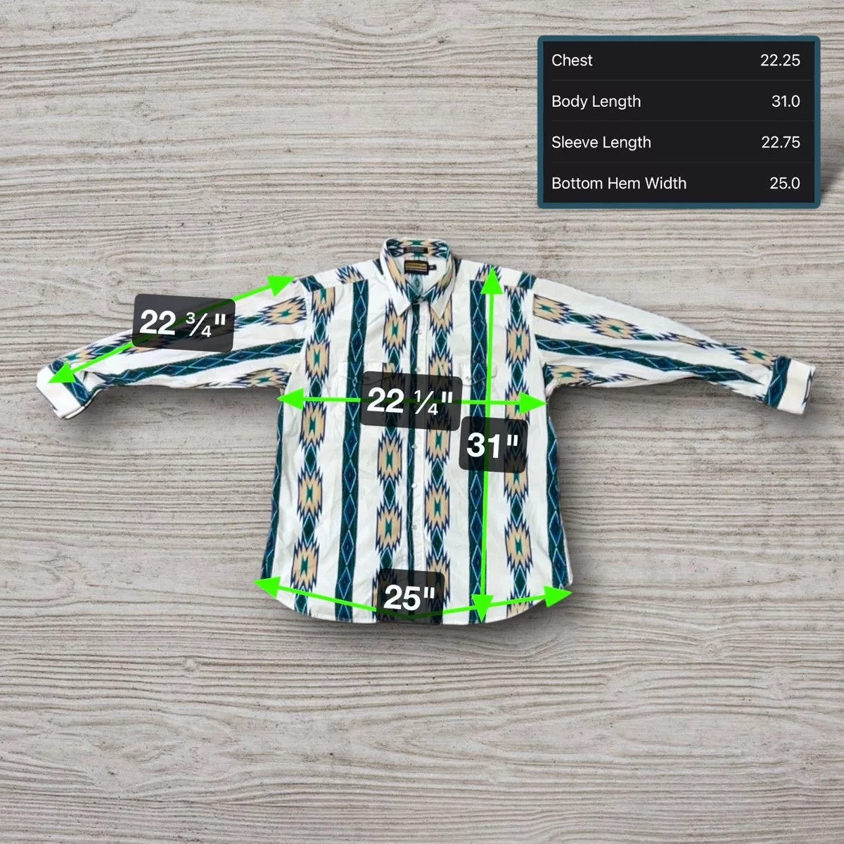 Pendleton Shirts Button Ups Pendleton Panhandle Aztec Striped Western Style Button Up Shirt Blue