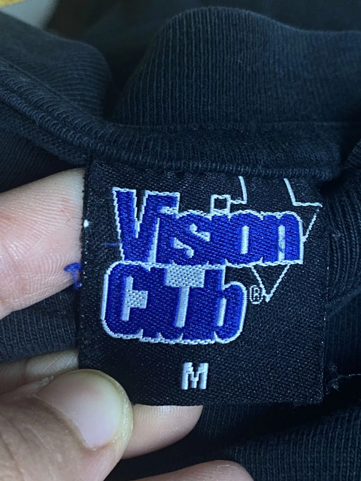 District Vision Short Sleeve T Shirts District Vision × Vintage Vintage Vision Club Spot T-shirt Black Streetwear