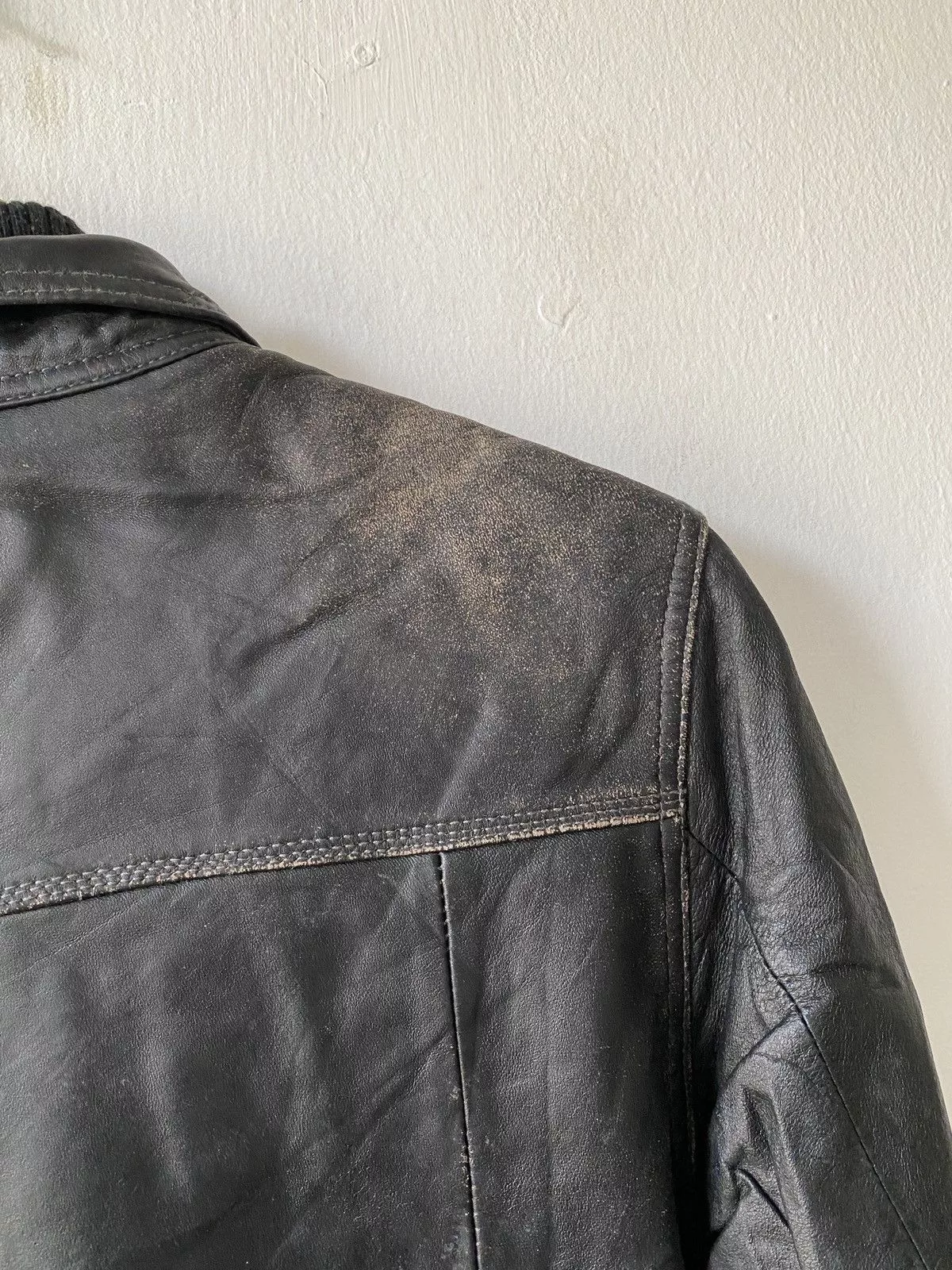 G-Star Leather Jackets G-Star G Star Raw 3301 Multipocket Leather Jacket Black