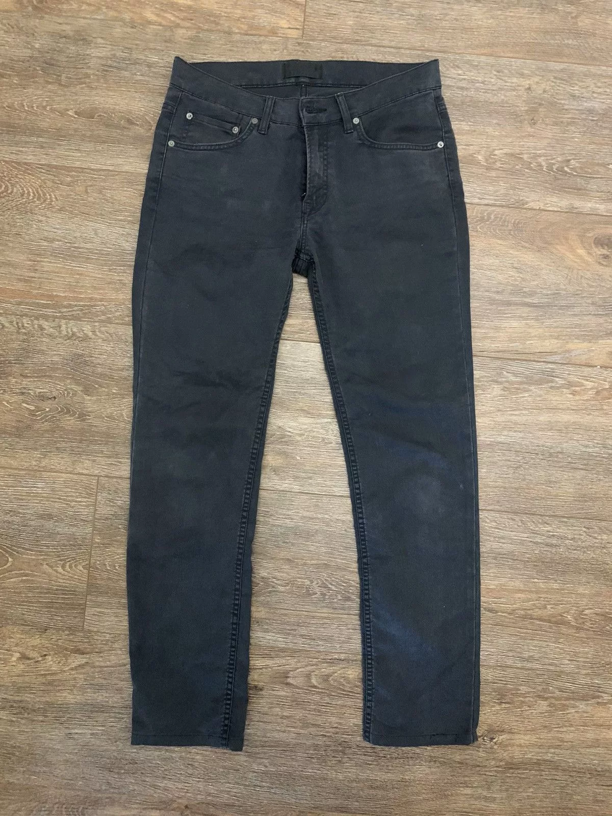 Acne Studios Denim Acne Studios Ace Ups in Navy Blue