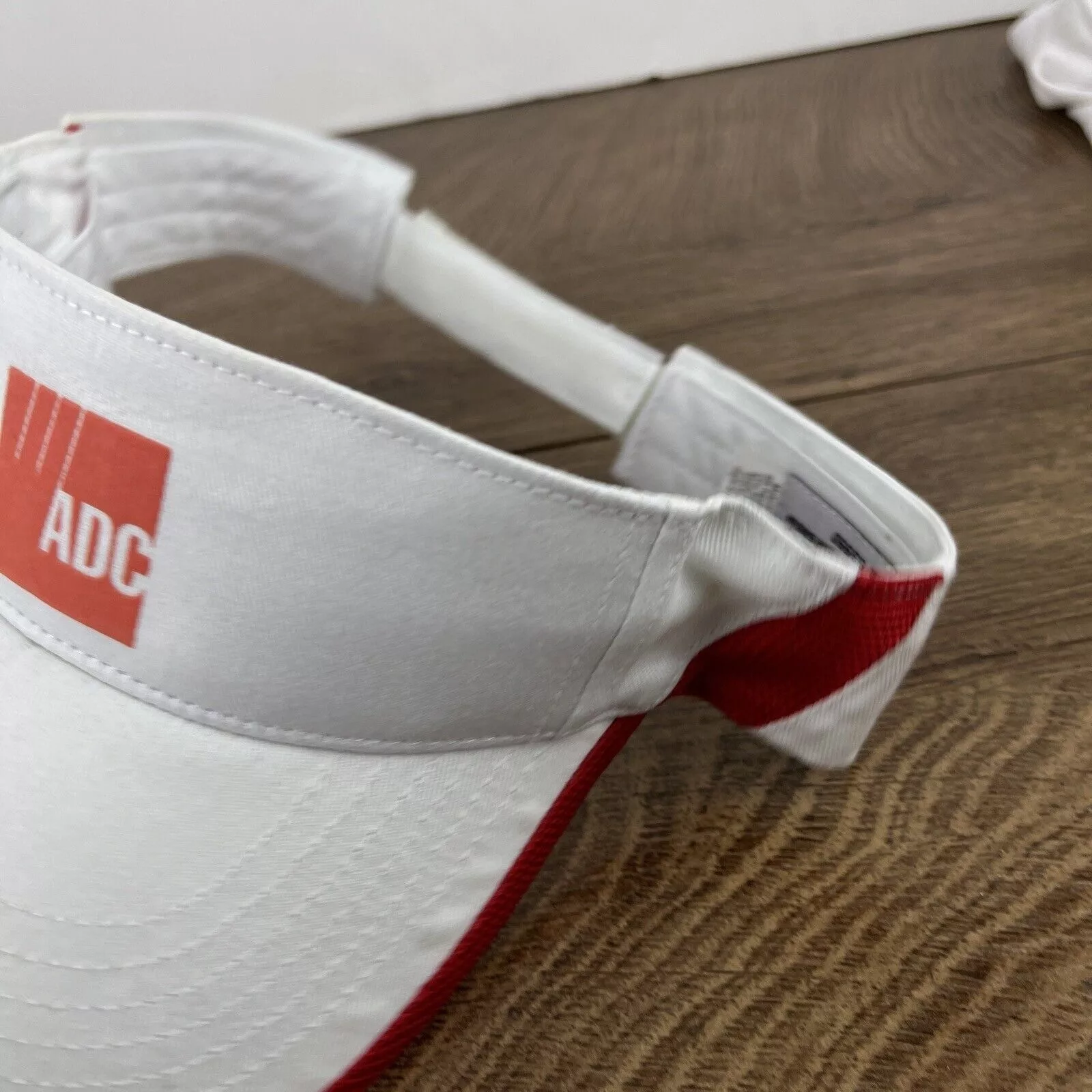 Other Hats Other ADC Visor Cap White Adjustable Hat Adult Size Hat White Cap