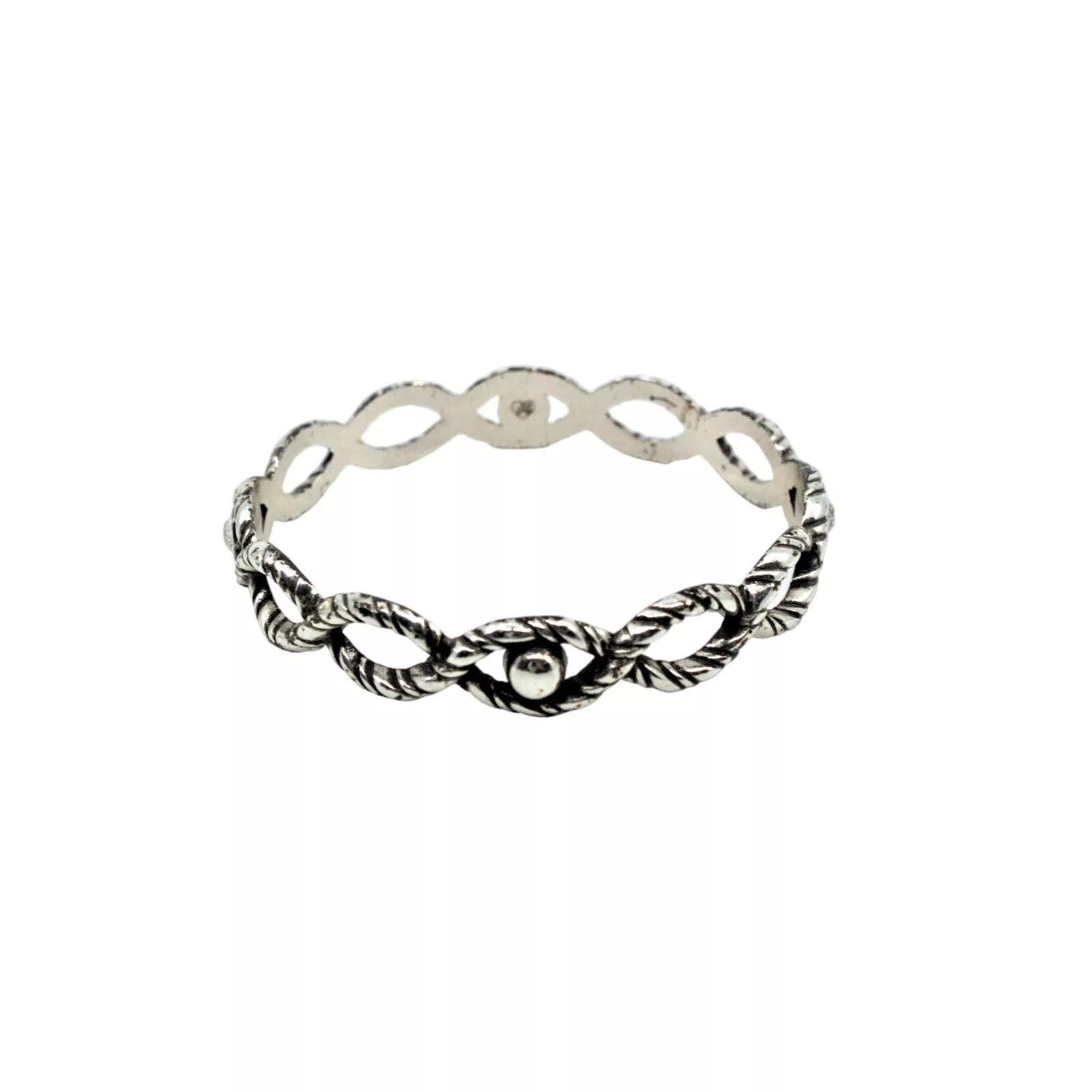 Brighton Bracelets Brighton Silver-Tone Open Woven Crystals Bangle Bracelet