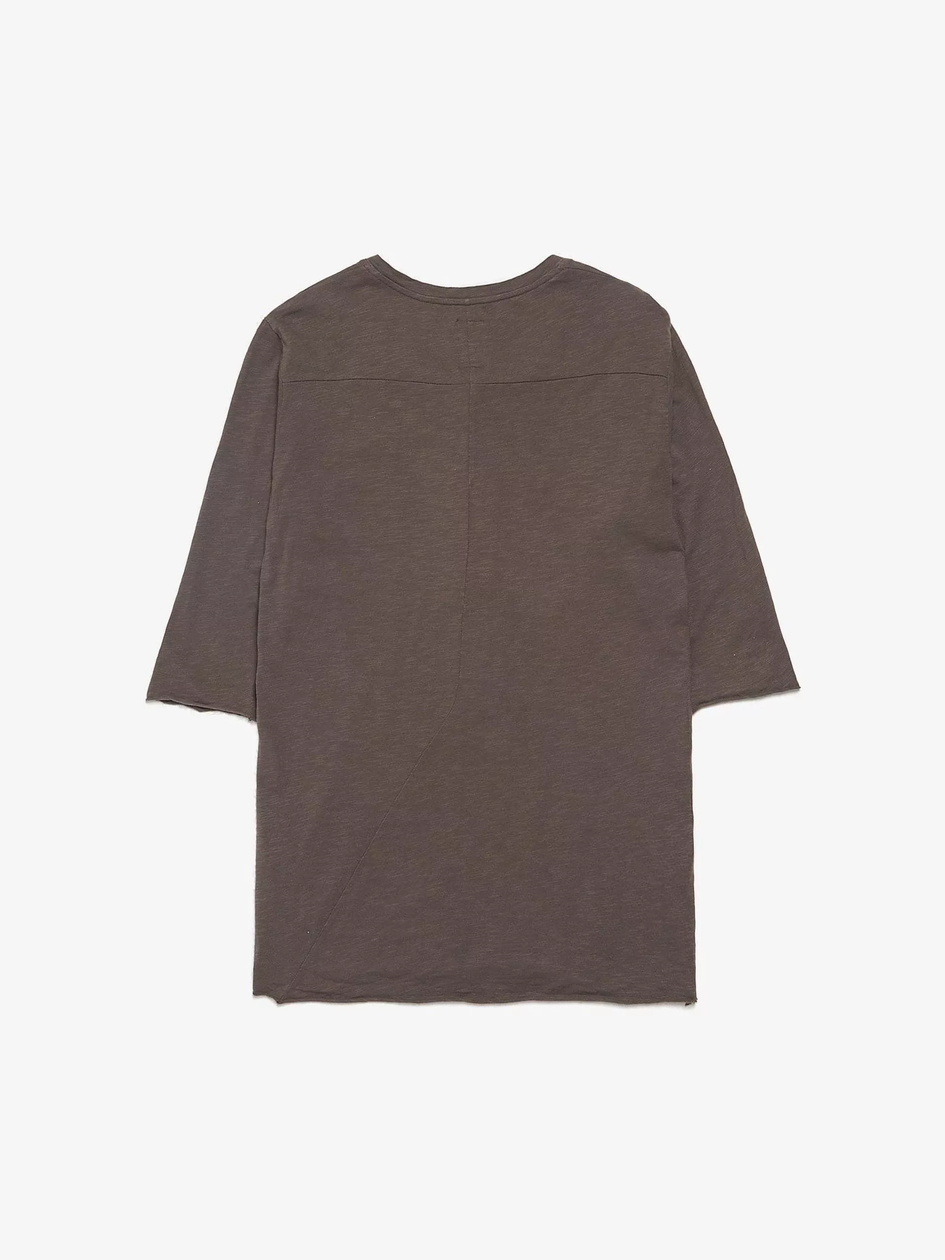 Thom Krom Long Sleeve T Shirts Thom Krom Brown Front Buttoned 3/4 Sleeved Longsleeve