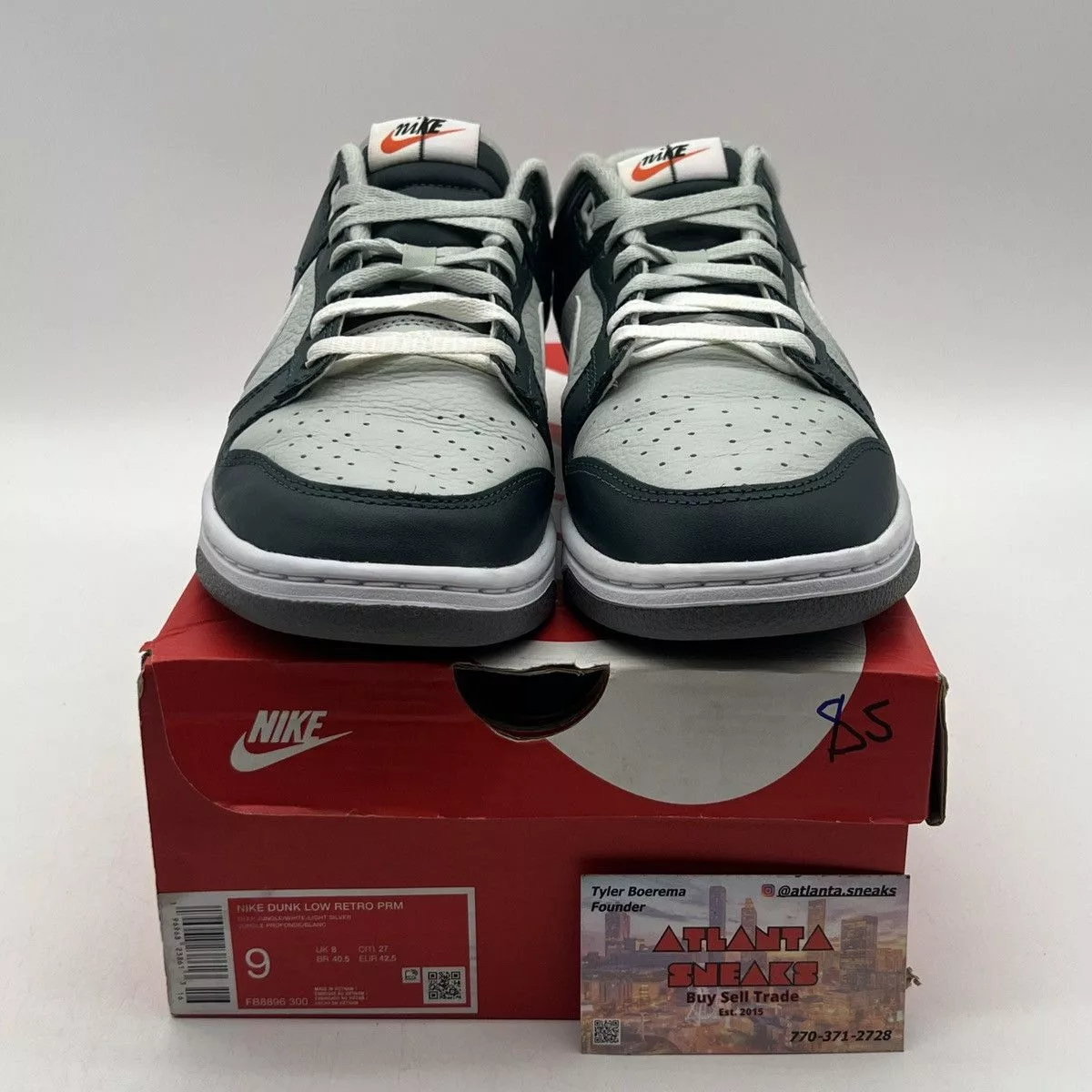 Nike Low Top Sneakers Nike dunk low split deep jungle Green