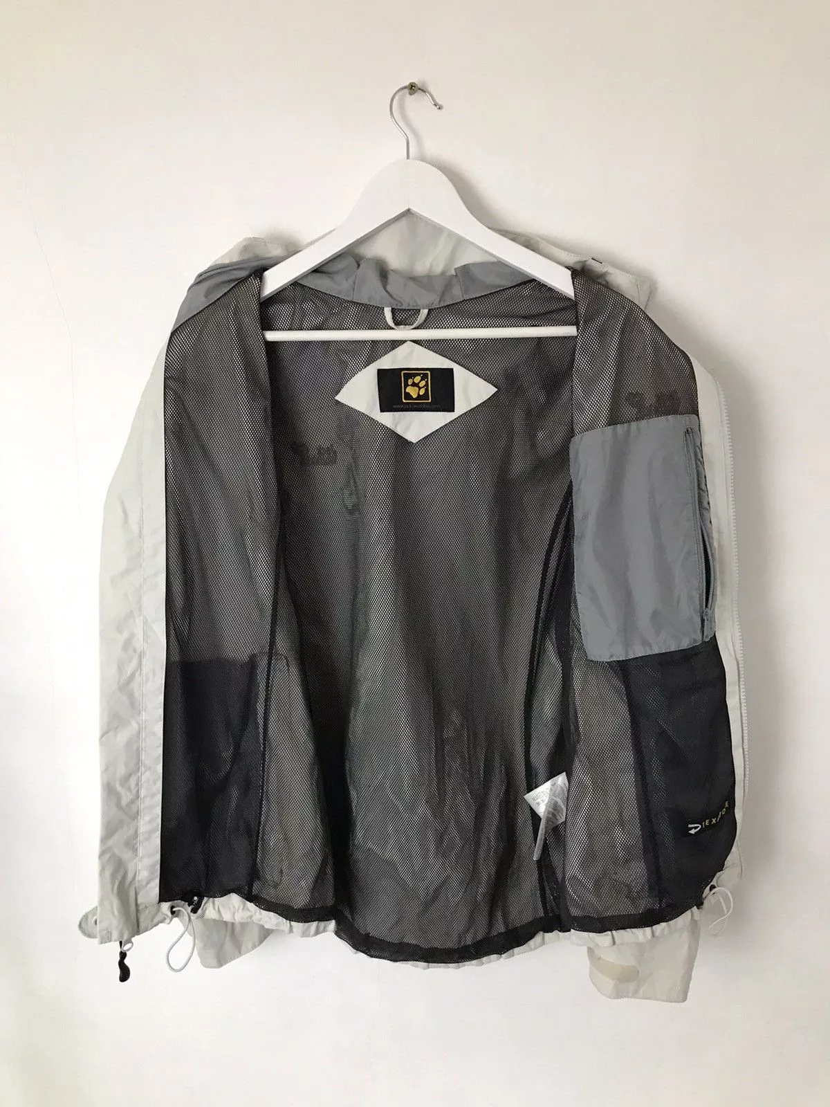 Goretex Light Jackets Goretex × Jack Wolfskin Jack Wolfskin Waterproof,Windbreaker Hooded Jacket White Gorpcore