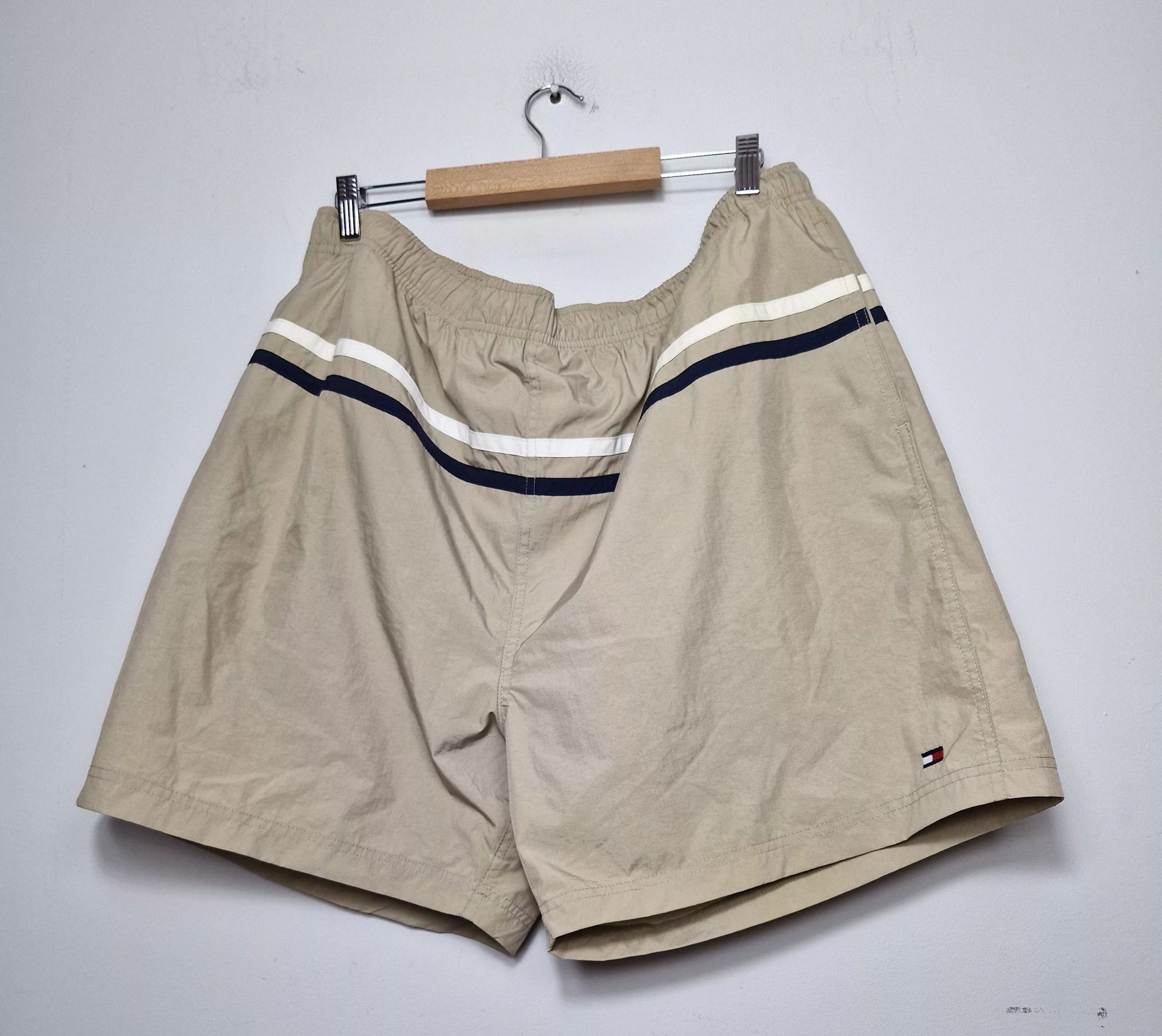 Tommy Hilfiger Shorts Tommy Hilfiger × Vintage Tommy Hilfiger vintage 2000s y2k shorts swimwear surf Beige