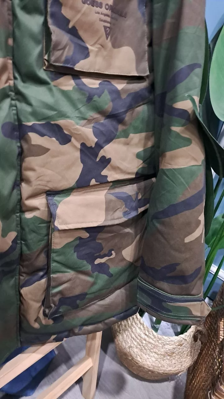 Guess Light Jackets ORIGINAL Guess Puffer Camo Jacket Multi