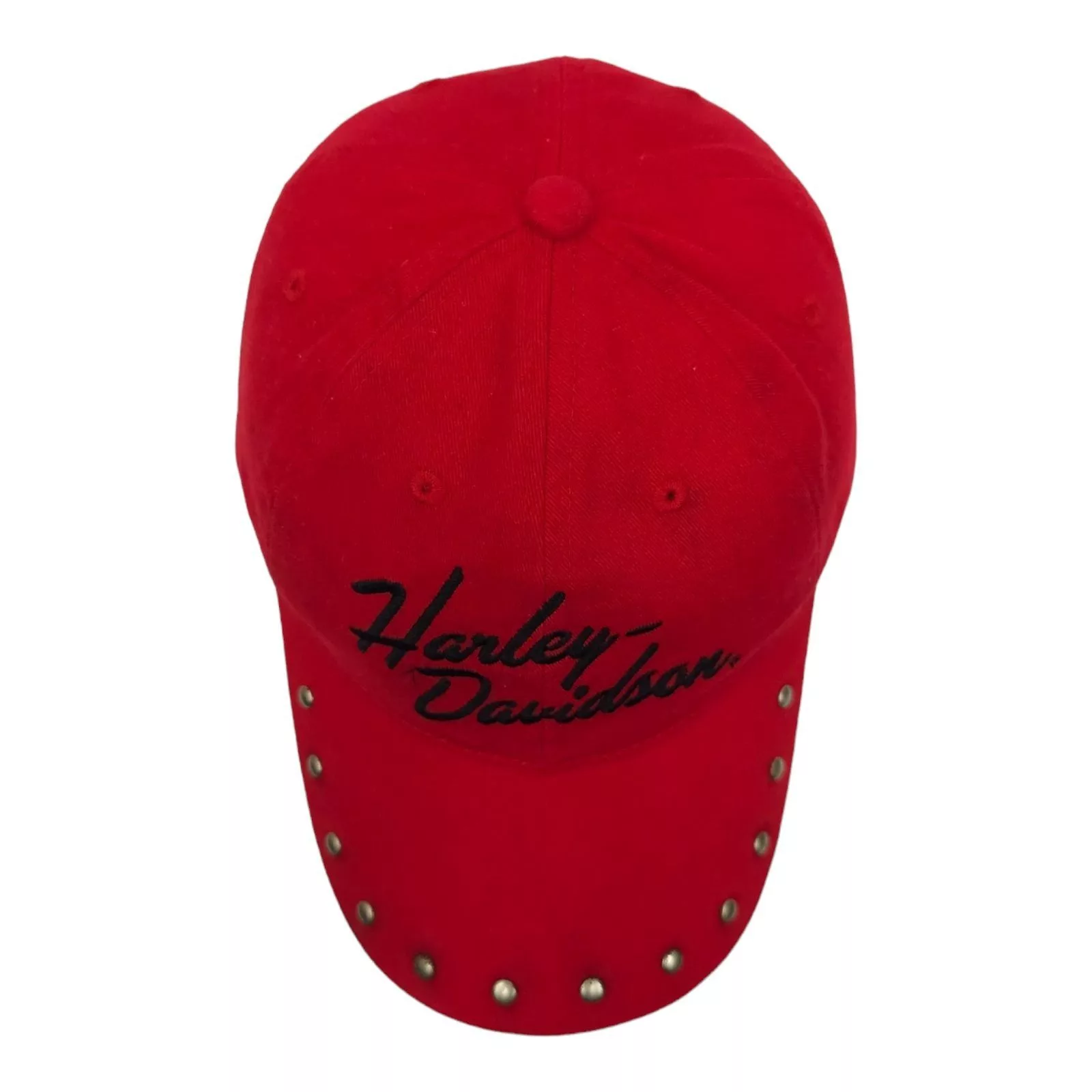 Harley Davidson Hats Harley Davidson Embroidered Red Adjustable Tuck Strap Cap