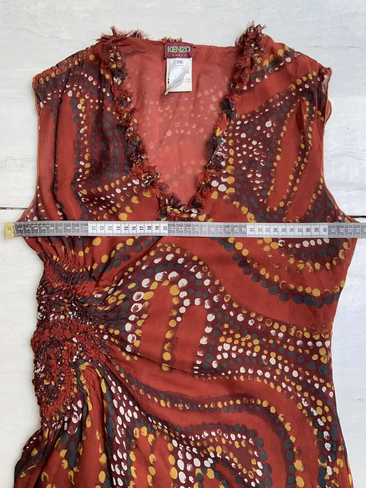 Kenzo Midi Dresses KENZO PARIS Patterned Midi Dress Red