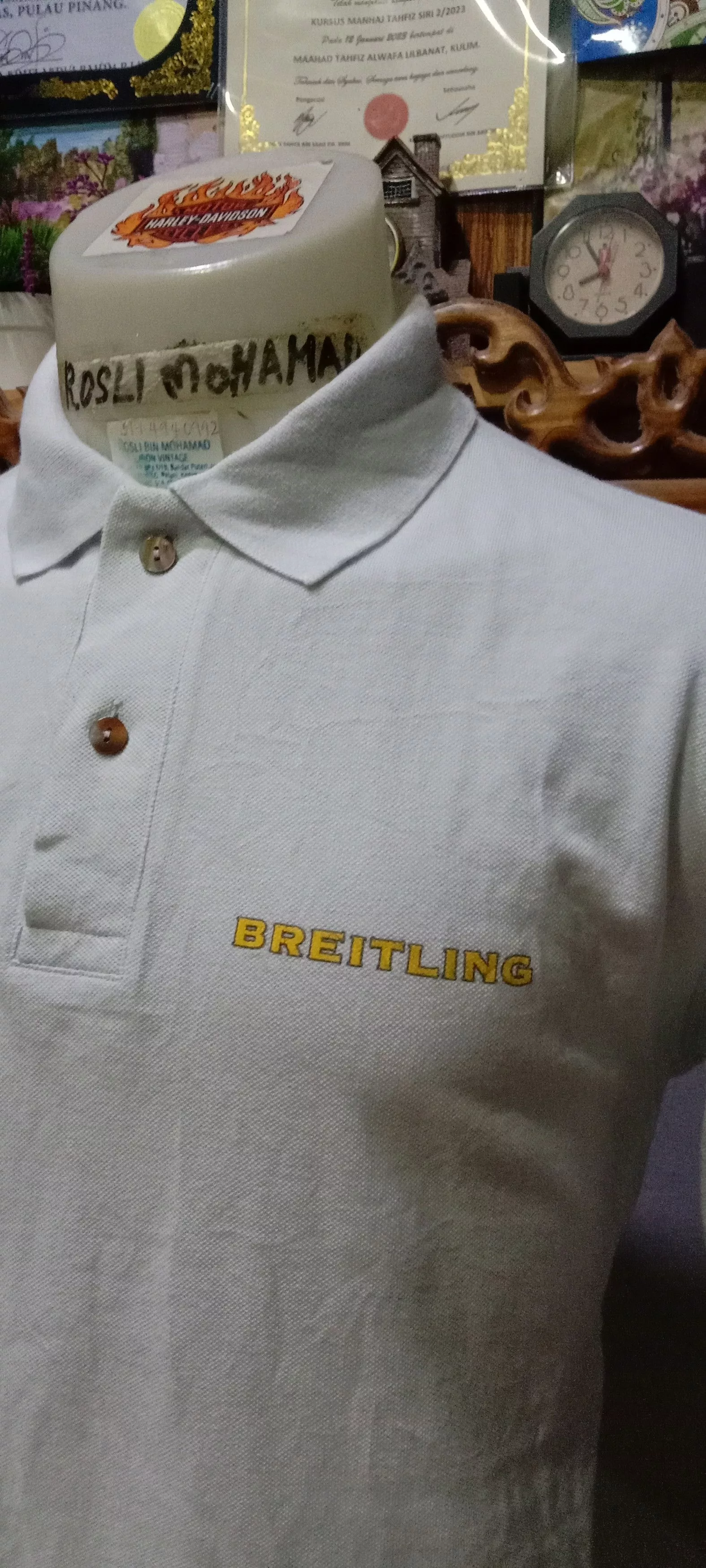 Breitling Polos Vintage Team Breitling x Switcher White