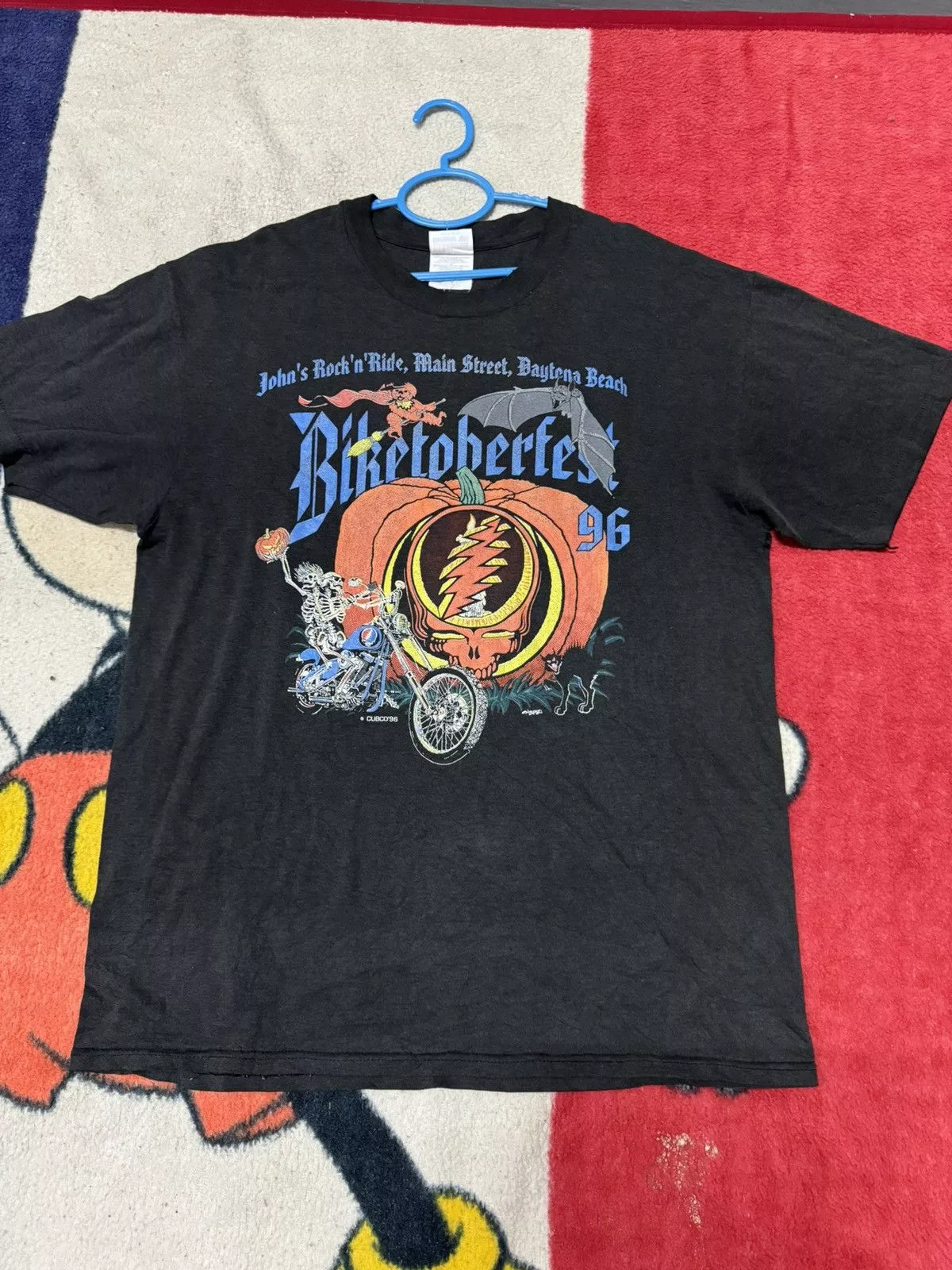 Grateful Dead Long Sleeve T Shirts Vintage Grateful Dead Biketober Fest 96 t shirt Black