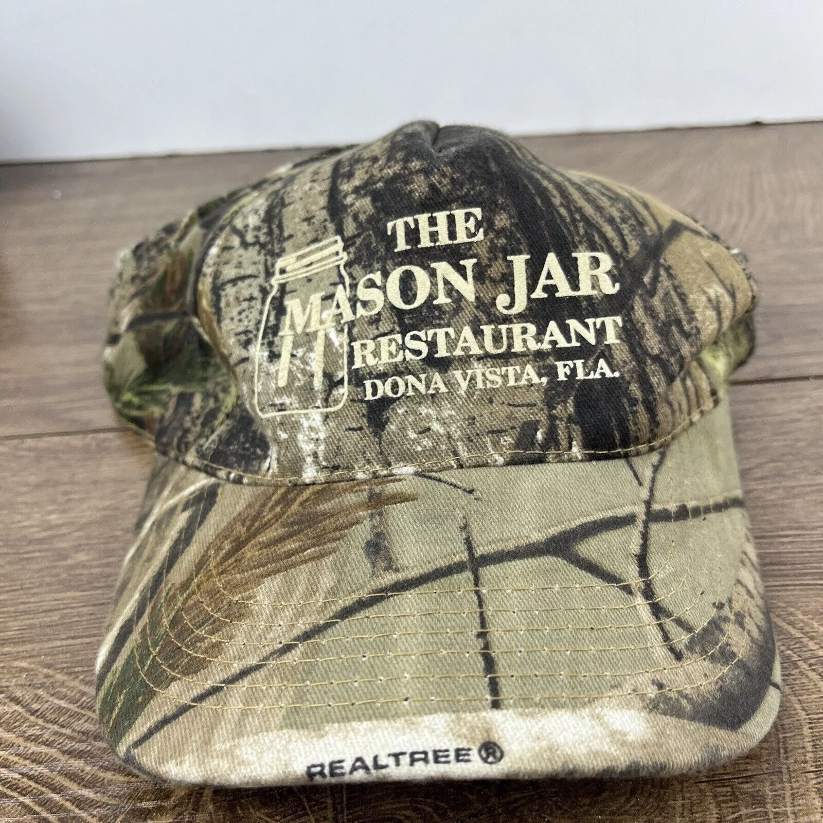 Other Hats Other The Mason Jar Restaurant Hat Camo Green Hat Adjustable Green
