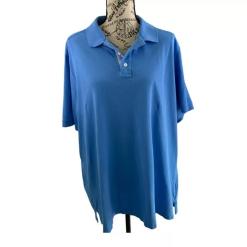 Nordstrom Polos *Nordstrom Men’s Shop Polo XL Blue Pullover Soft 100% Cotton