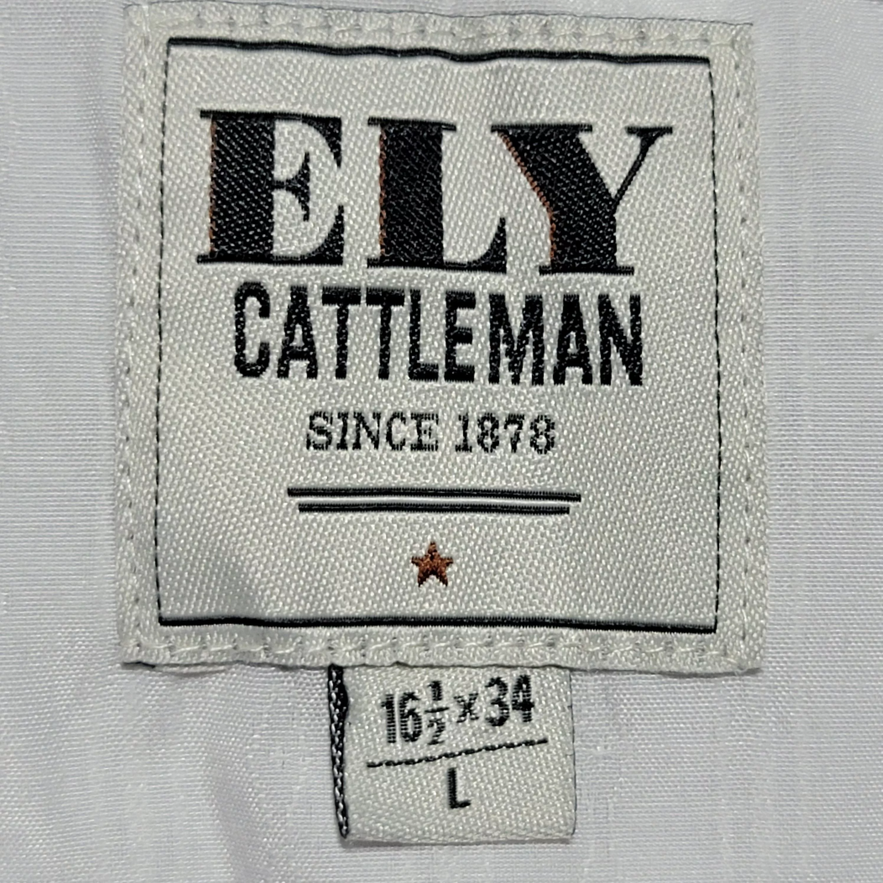 Other Shirts Button Ups Other Ely Cattleman Pearl Snaps LS Western - Large (16 1/2 x 34) White
