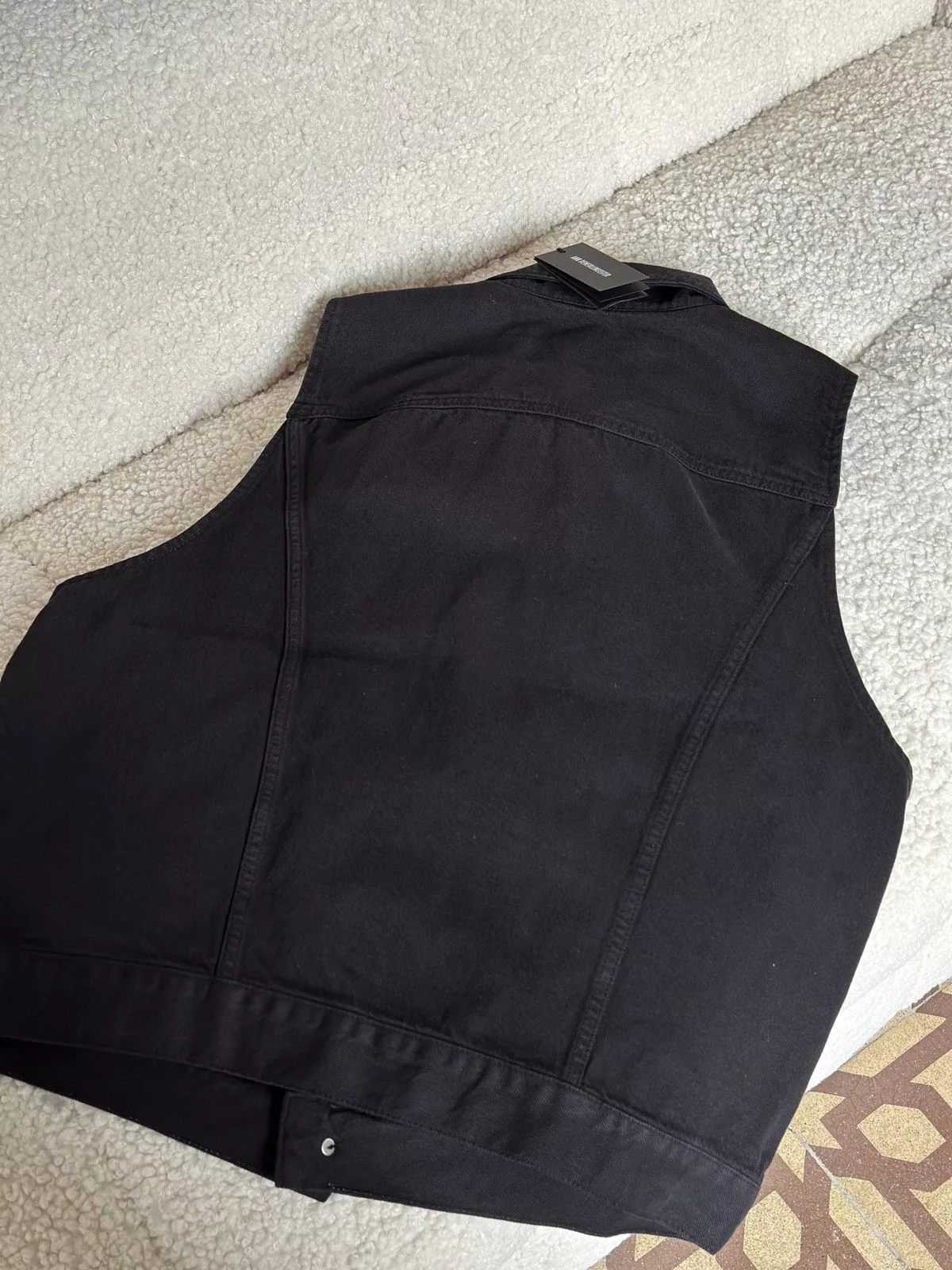 Ann Demeulemeester Vests Ann Demeulemeester Denim Vest Black