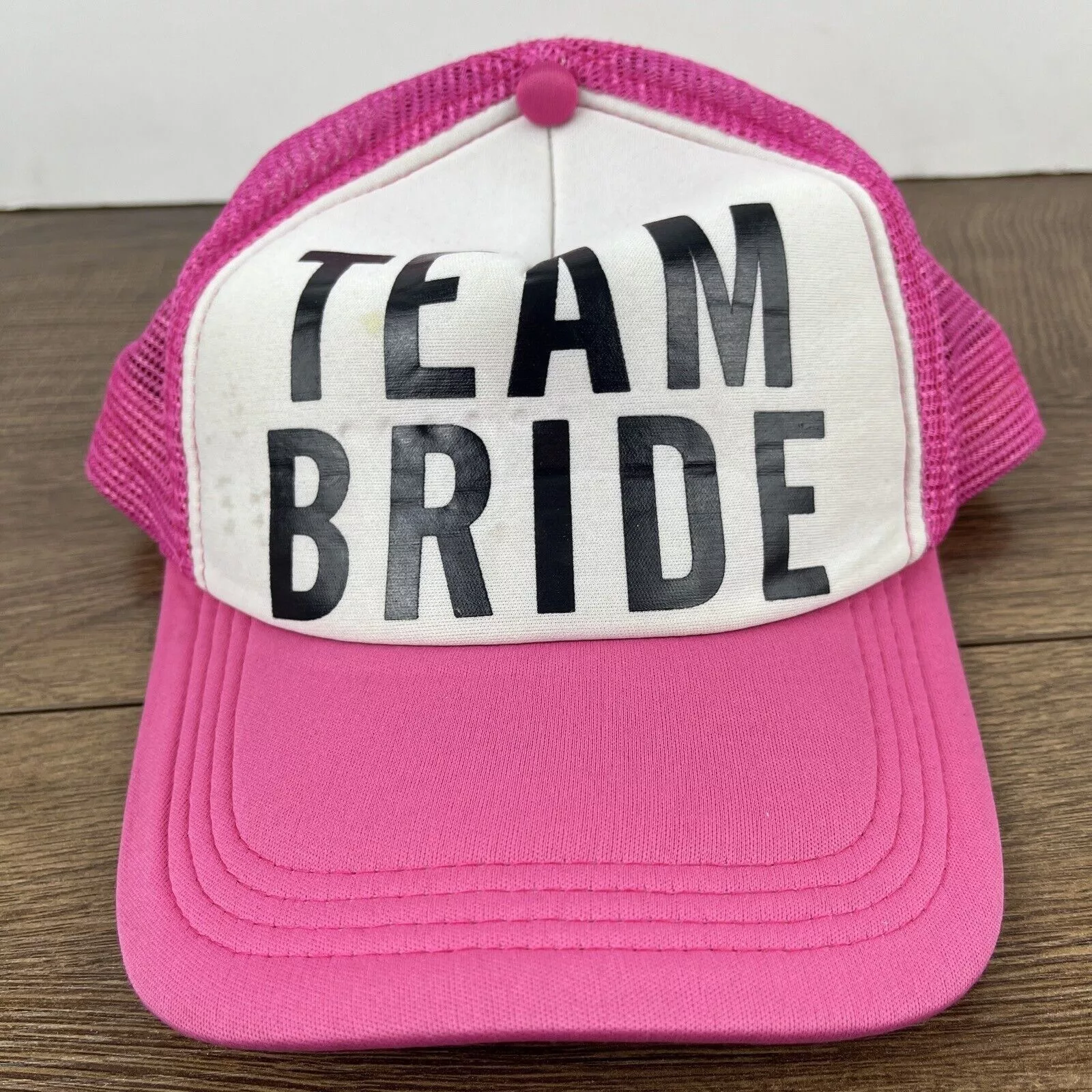 Other Hats Other Team Bride Hat Bride Snapback Pink Hat Adjustable Adult Size