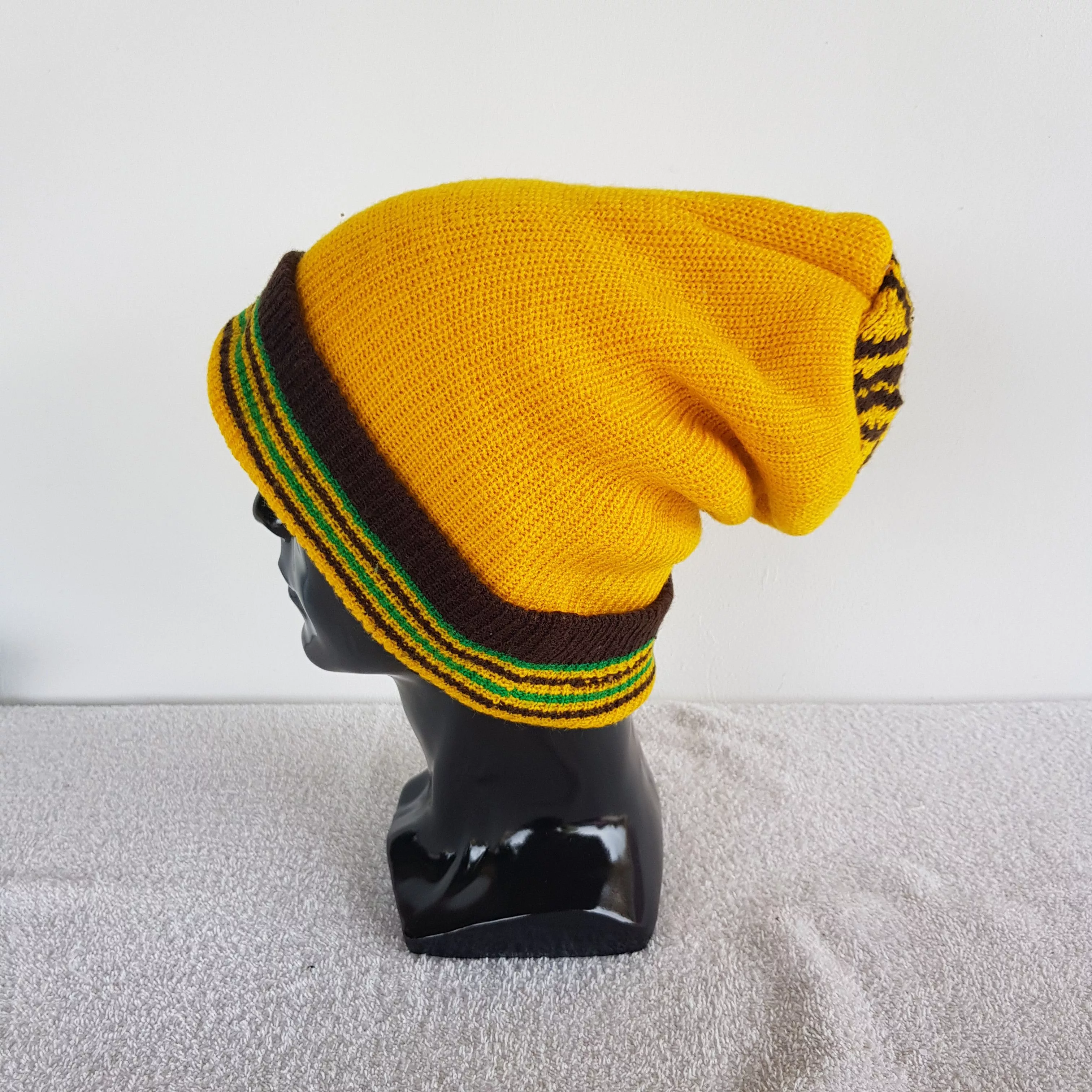 Japanese Brand Hats Japanese Brand × Vintage Unknown Beanie Raggae Snow Cap Japanese Raggae Hats Multi