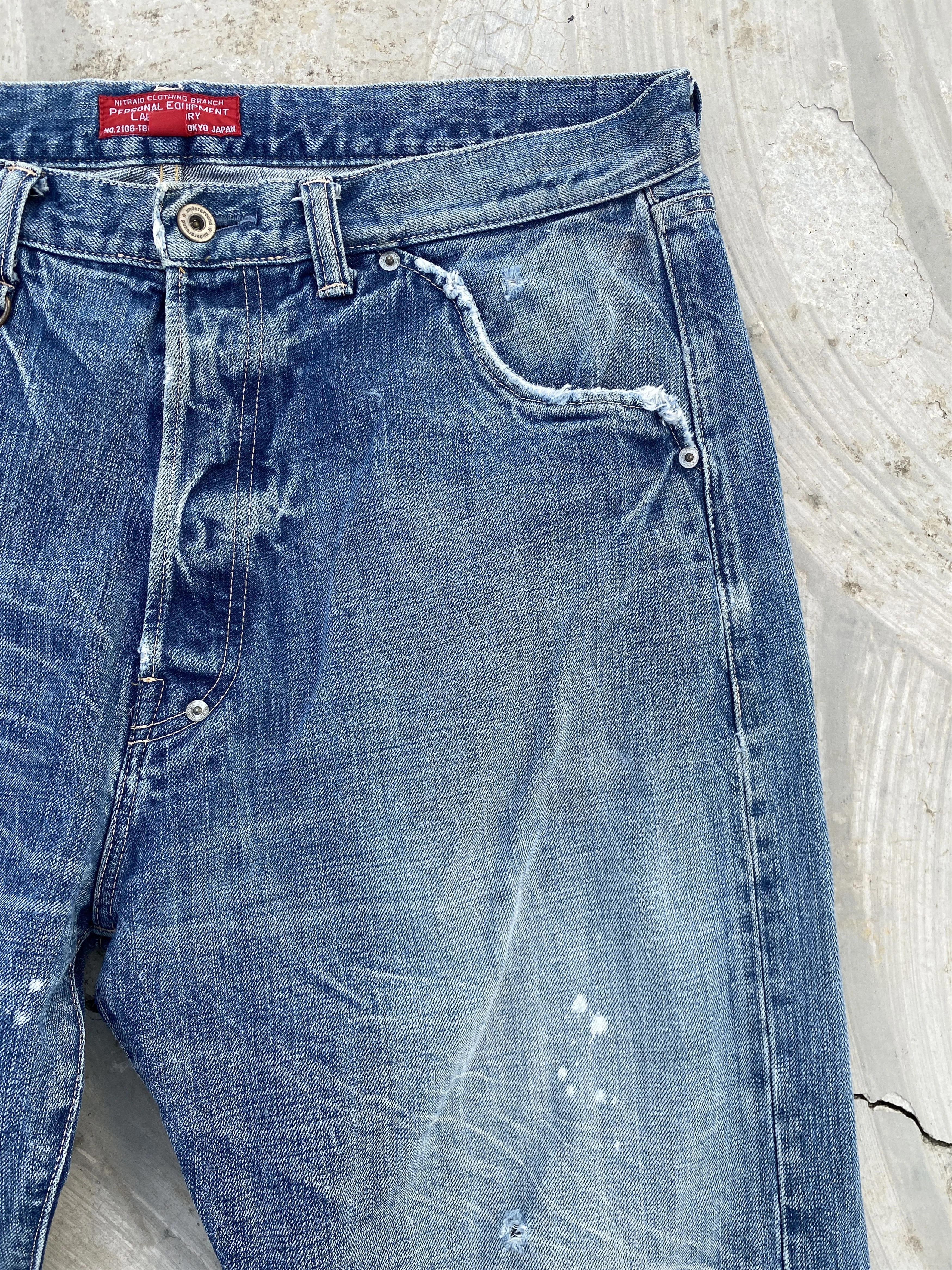 Japanese Brand Denim Japanese Brand × Nitraid Nitraid Underground Inc Distressed Jeans Purple