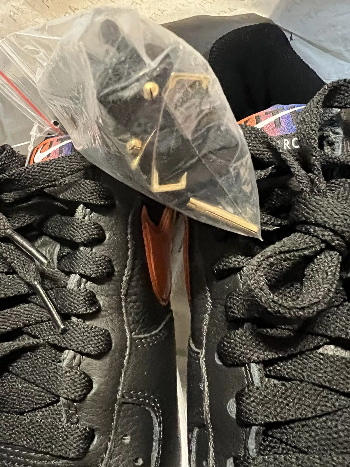 Kith Low Top Sneakers Kith × NBA × Nike Nike Air Force kith one Knicks Black