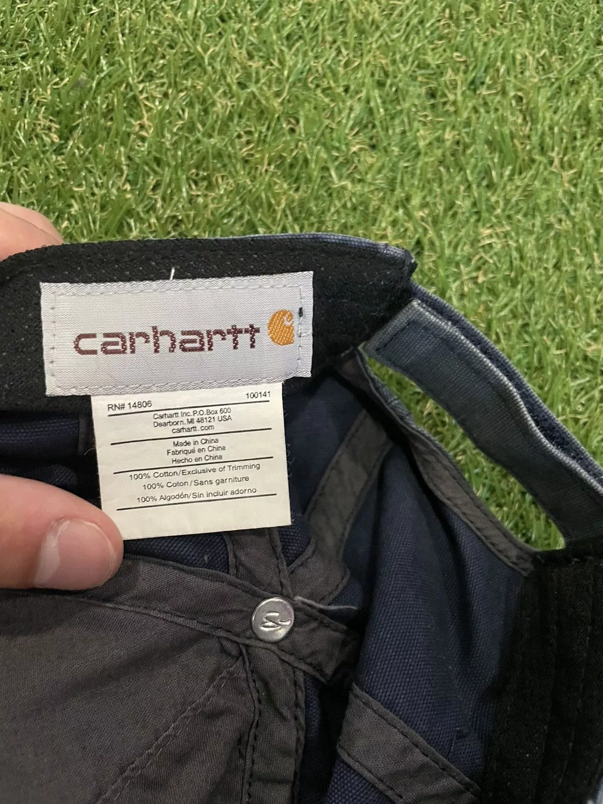 Carhartt Hats Carhartt × Vintage Vintage Cathartt cap distressed Blue