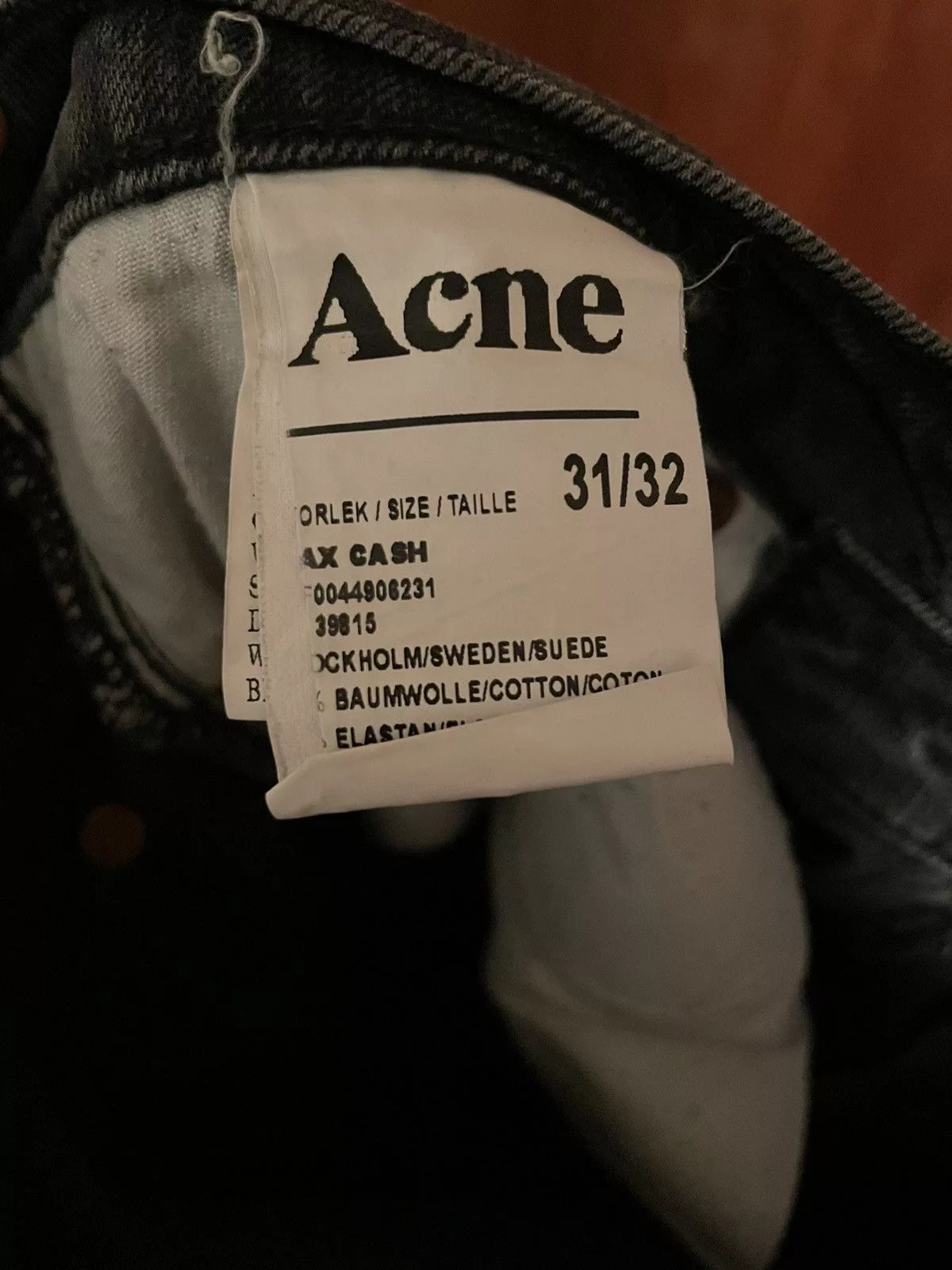 Acne Studios Denim Acne Studios x Vintage Jeans Black