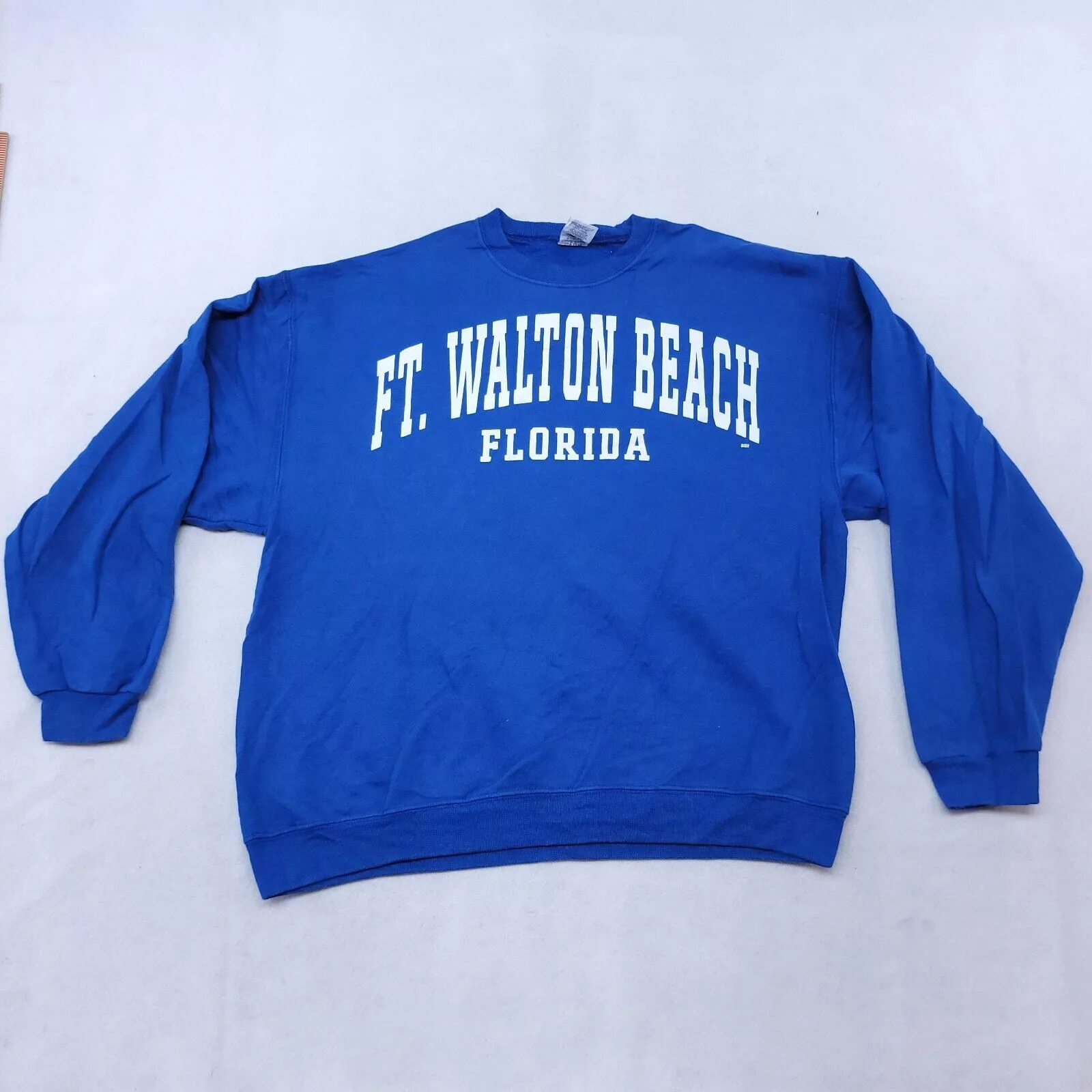 Jerzees Jackets Ft Walton Beach Florida Jerzees Sweatshirt Women Size L Blue