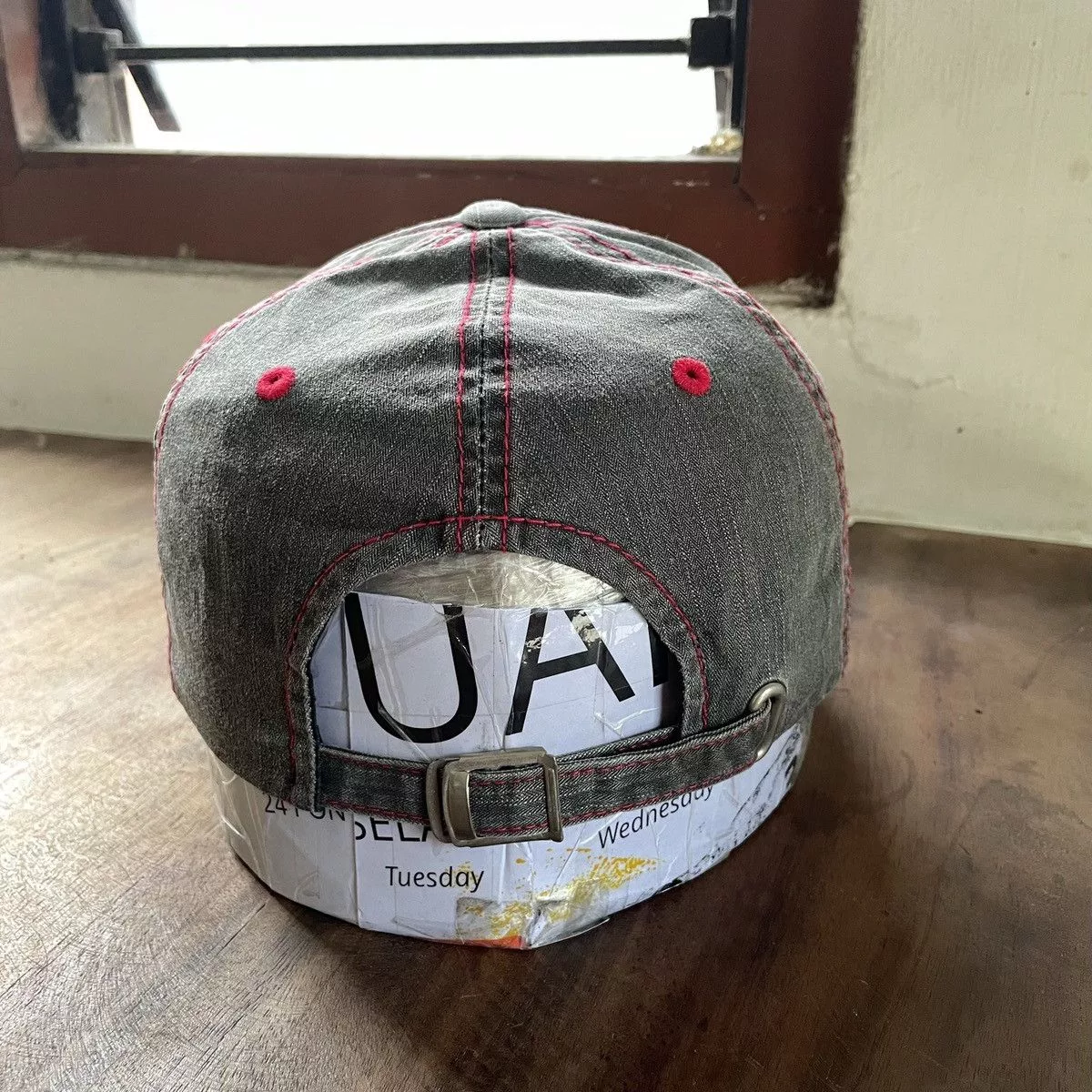 Unsound Rags Hats Unsound Rags SICK. Patch work vintage California jeans hat, unique stitch Black Streetwear