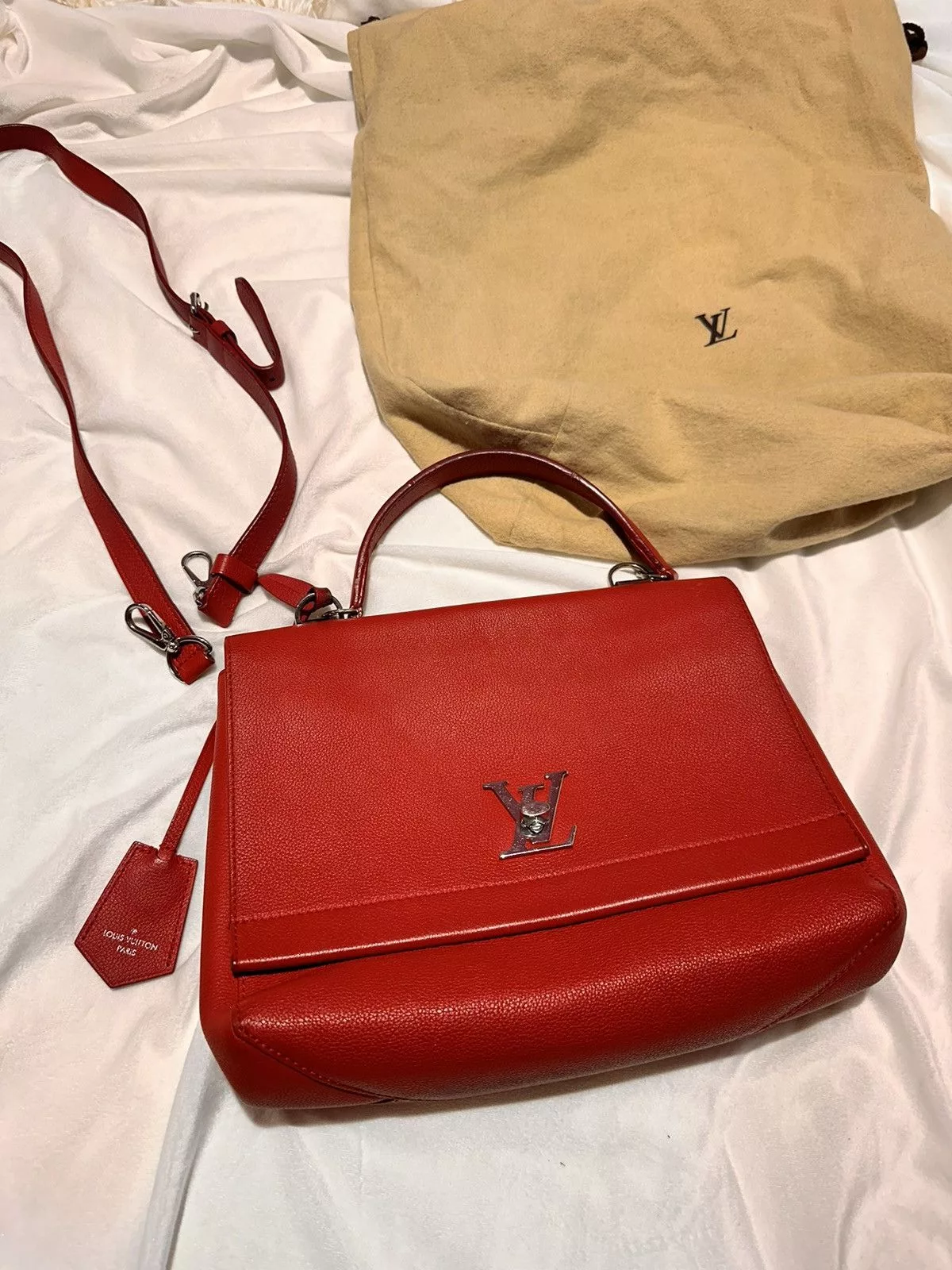 Louis Vuitton Handle Bags Louis Vuitton Red 2 Me Lock