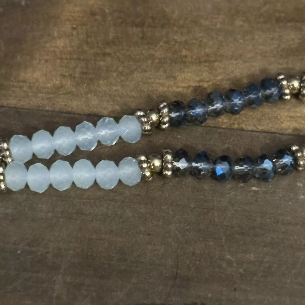 Other Necklaces Other Crystal bead lariat necklace Blue
