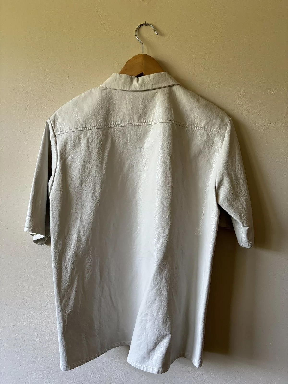 ba&sh Button Ups Ba&sh faux leather top White