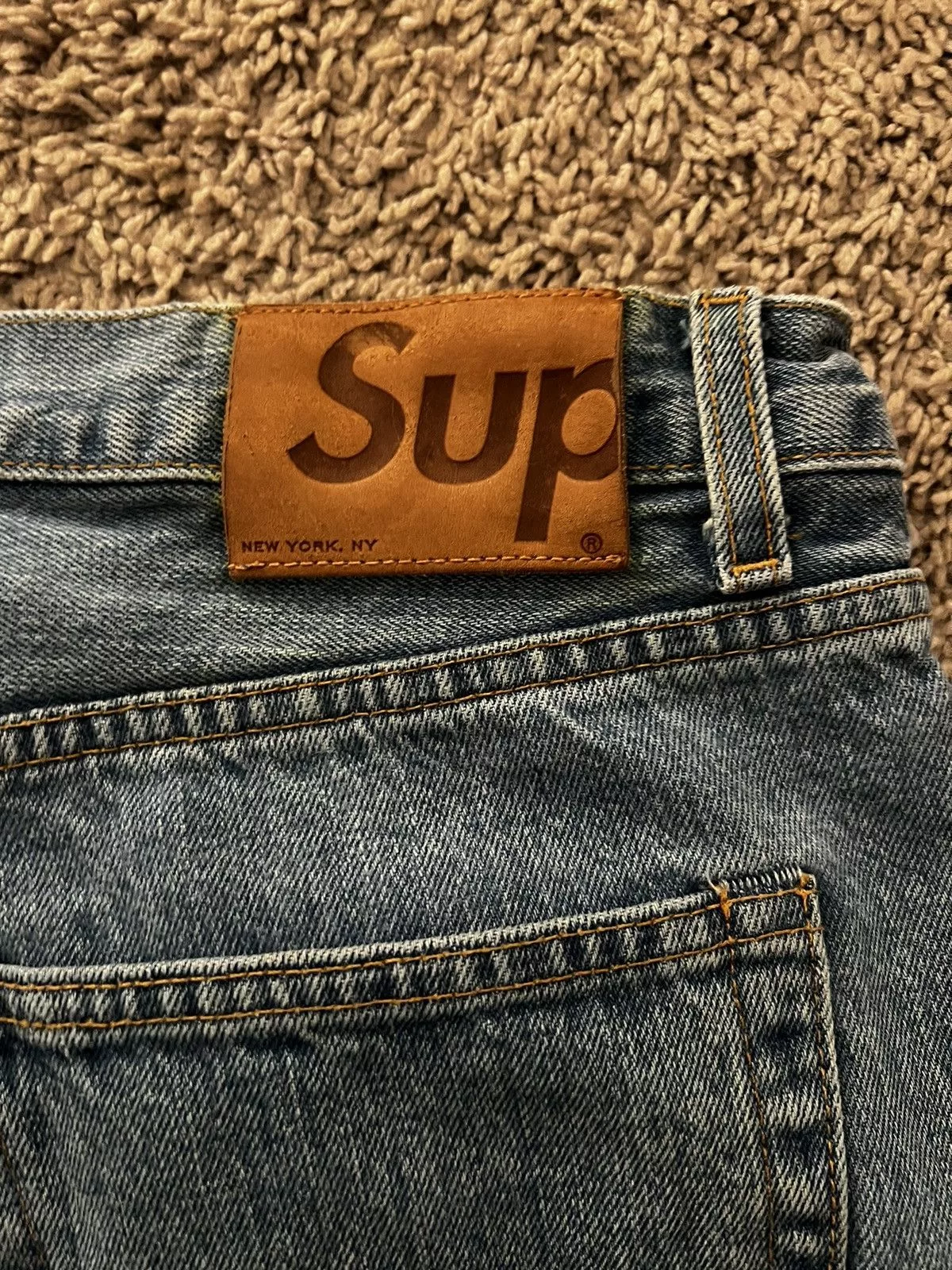 Supreme Denim Supreme Stonewashed Blue Jean M32