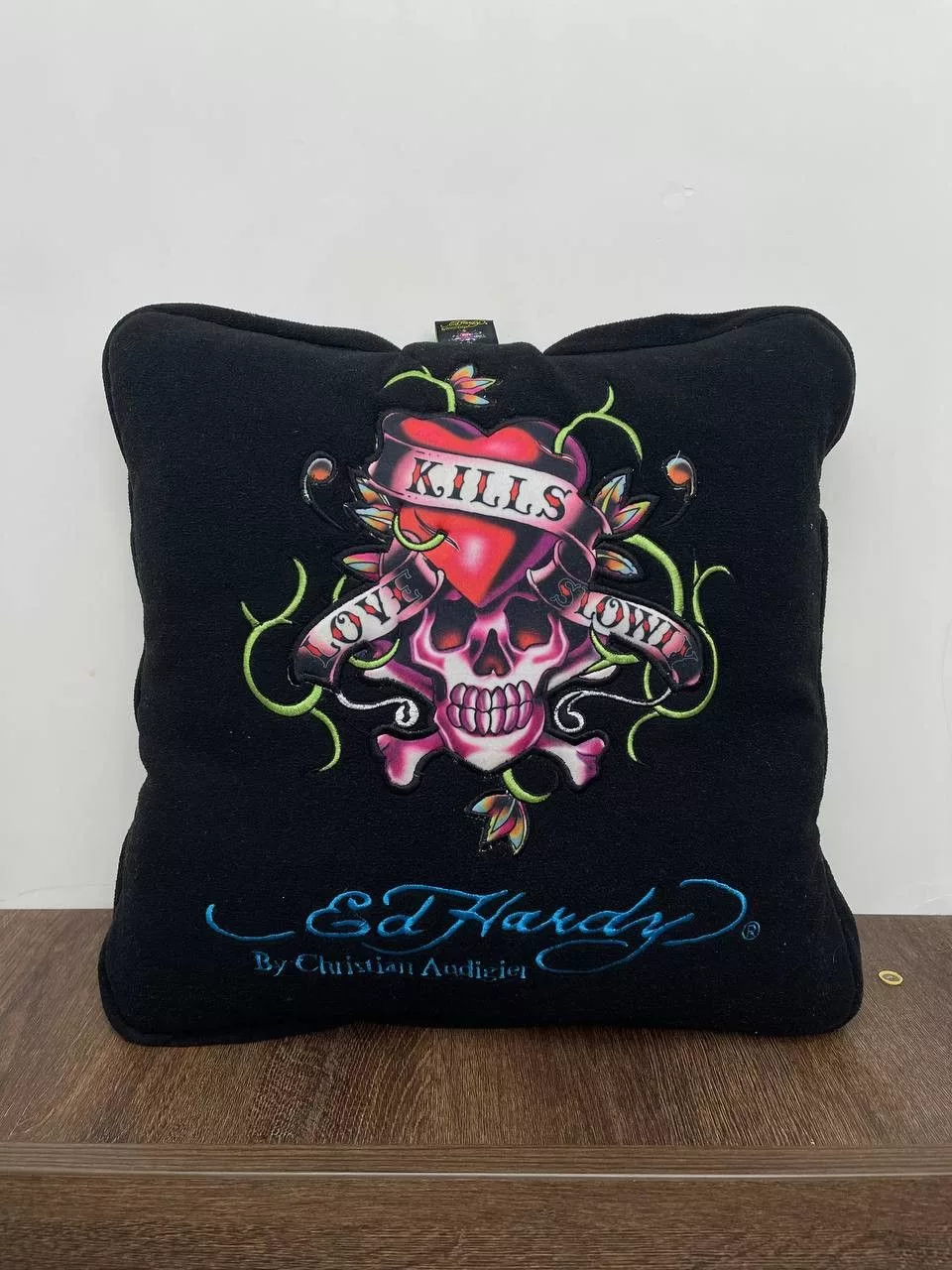Christian Audigier Miscellaneous Christian Audigier × Designer × Ed Hardy Ed Hardy by Christian Audigier pillow blanket black