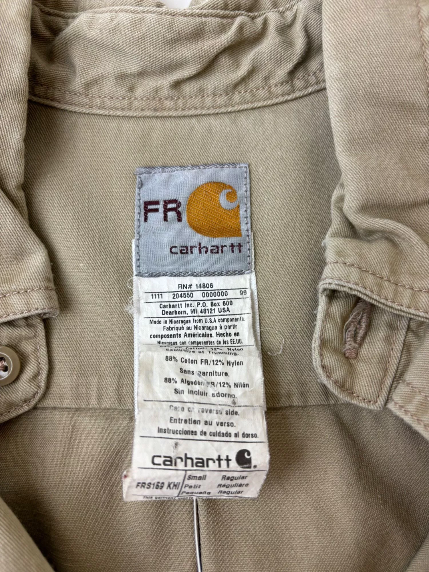 Carhartt Shirts Button Ups S Carhartt Tan Button Up Brown