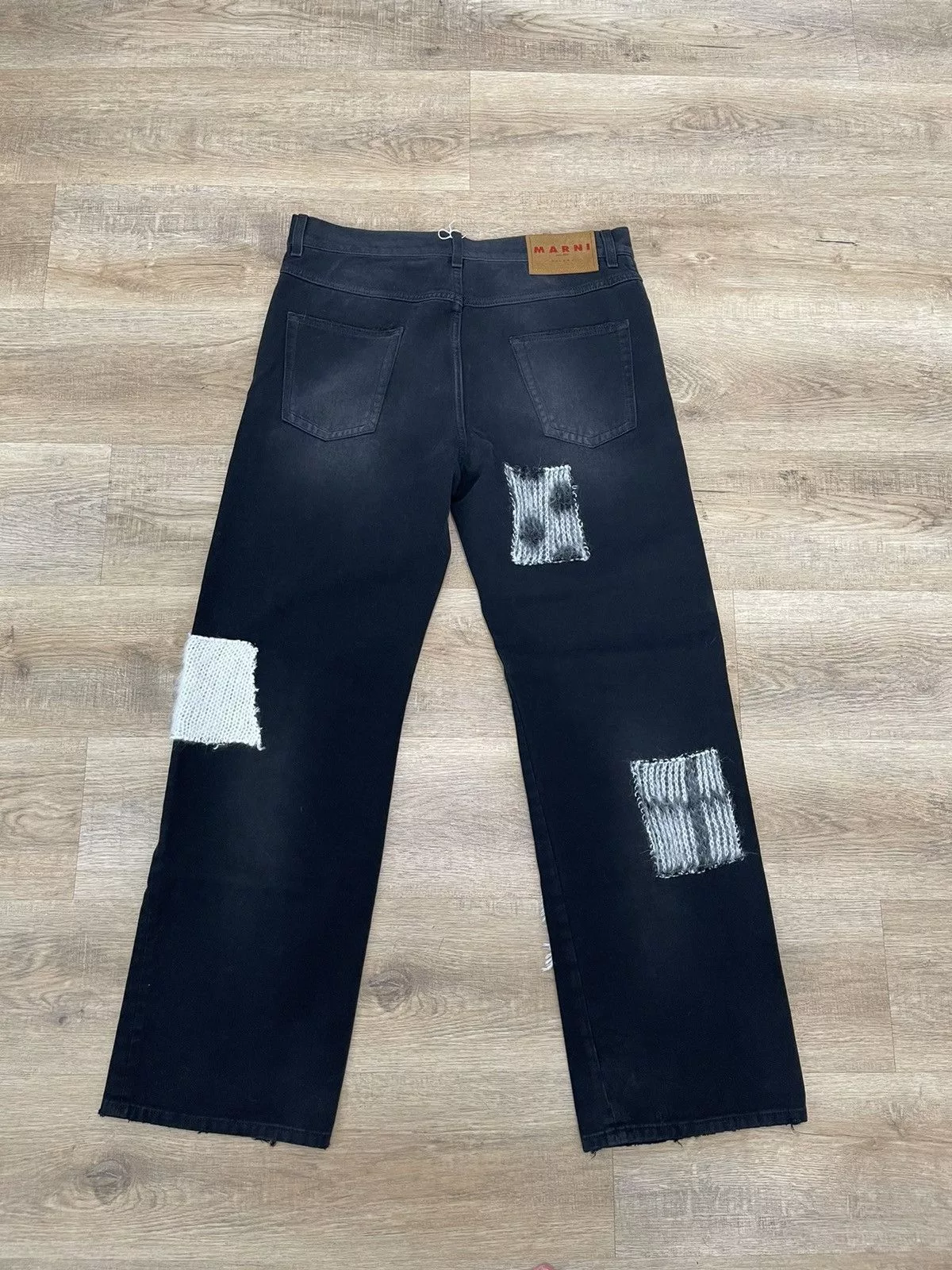 Marni Denim Marni Patch Jeans Black
