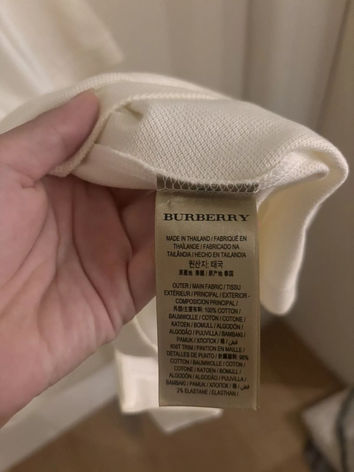 Burberry Polos Burberry polo White