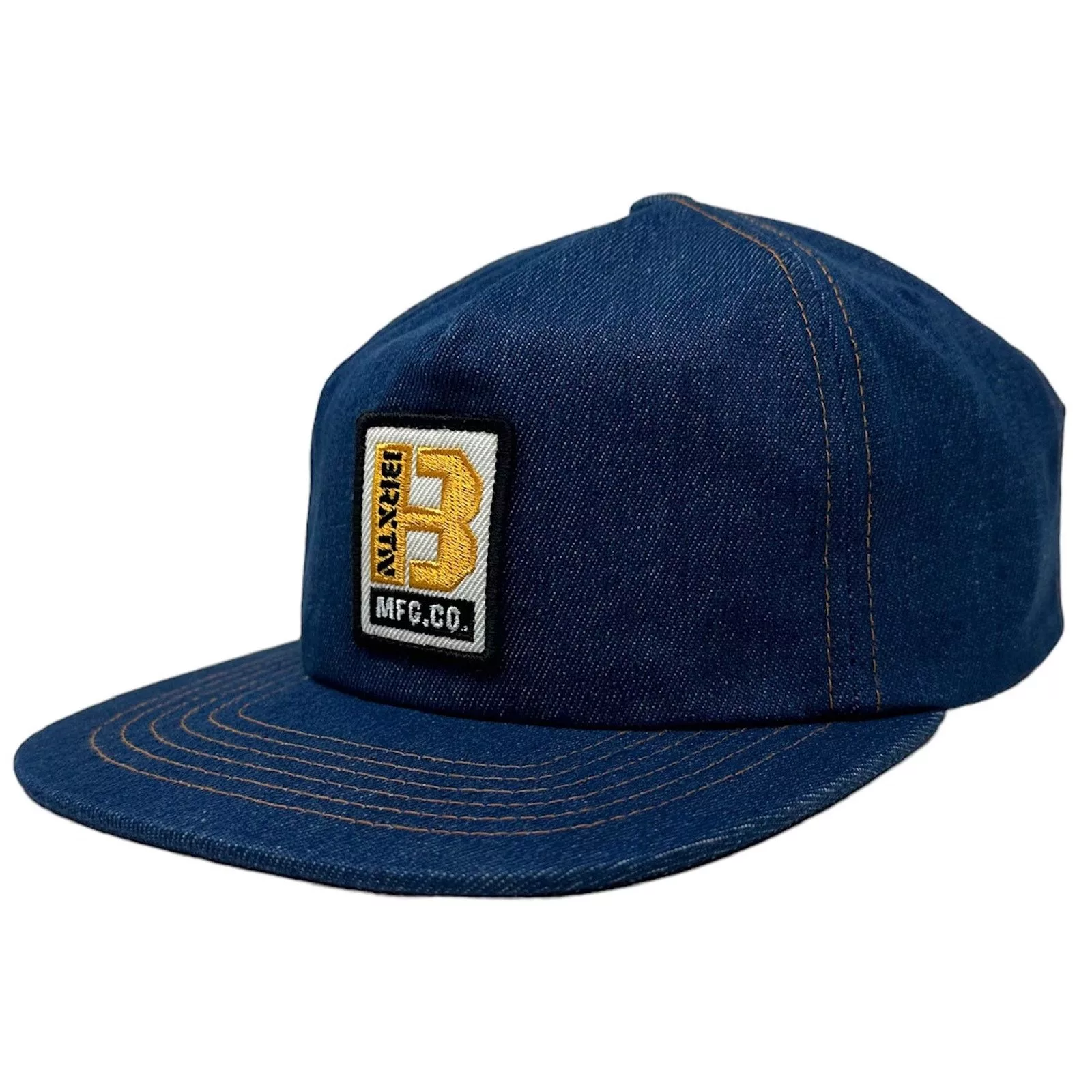 Brixton Hats Brixton Men's Snapback Hat Builders MP Adjustable Blue Denim