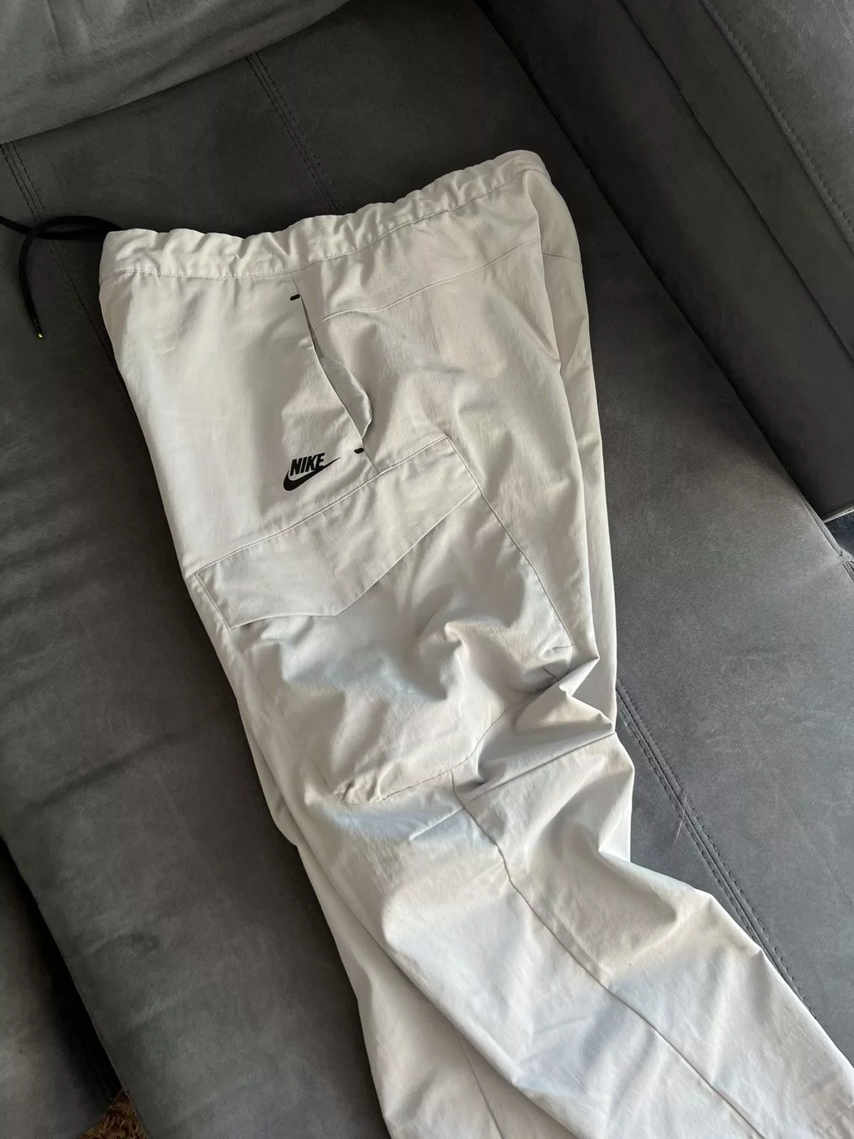 Nike Sweatpants Joggers Nike tech nylon pants drill Gray
