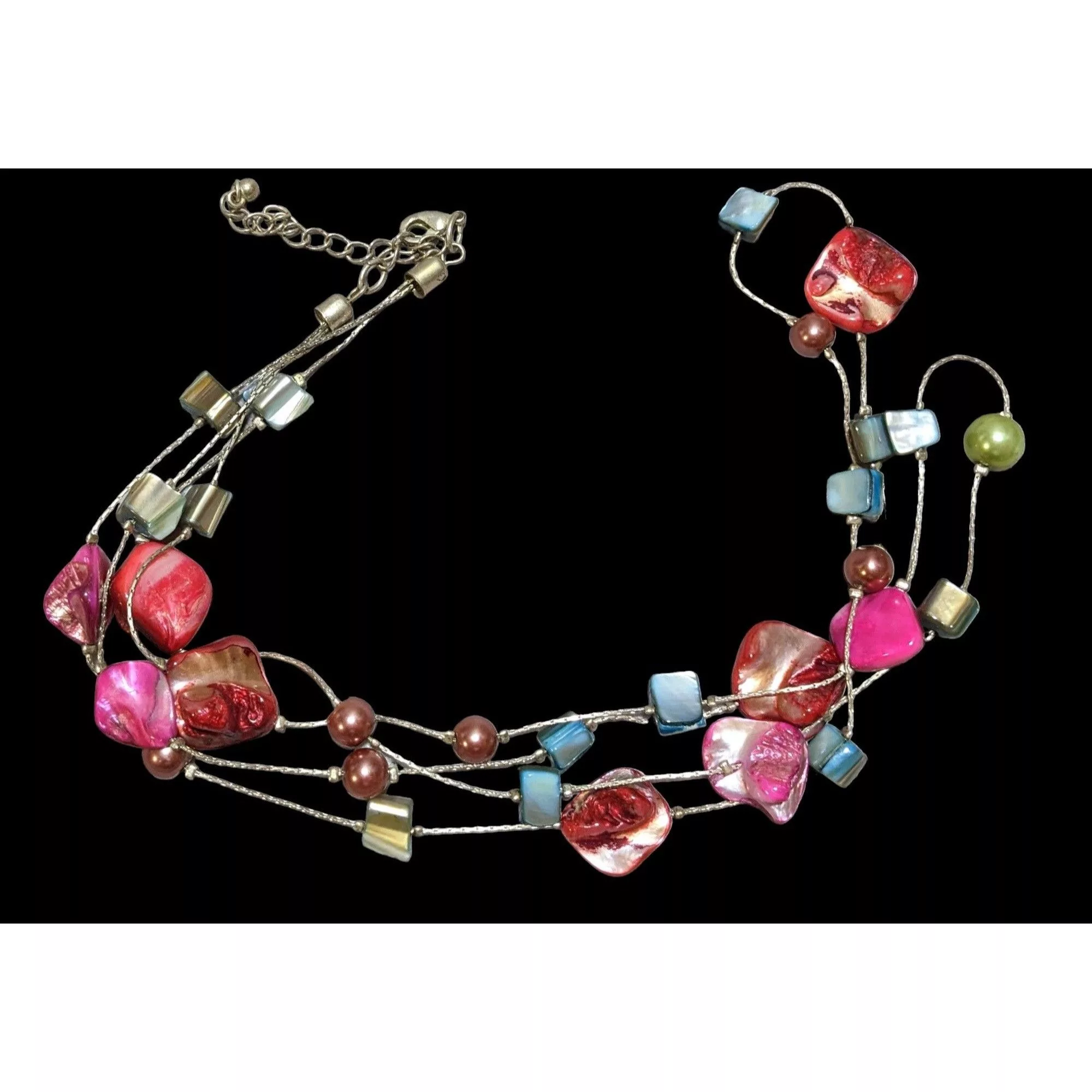 Other Necklaces Other Rainbow Multilayer Shell Pearl Beaded Necklace