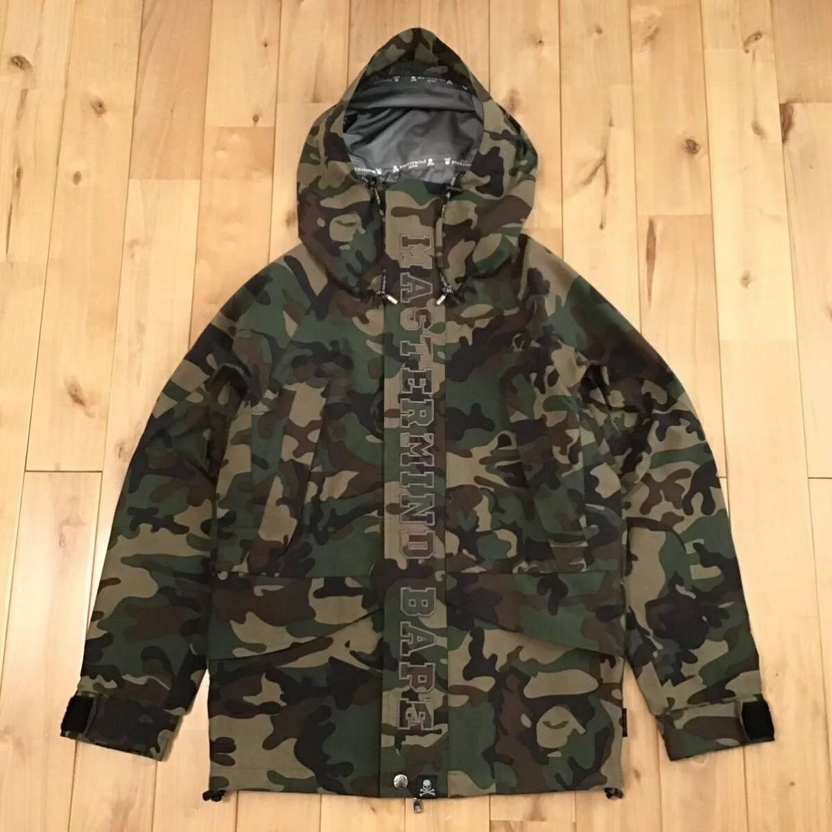 Bape Light Jackets Bape × Goretex × Mastermind Japan BAPE × MASTERMIND MMJ camo snowboard jacket a bathing ape Green